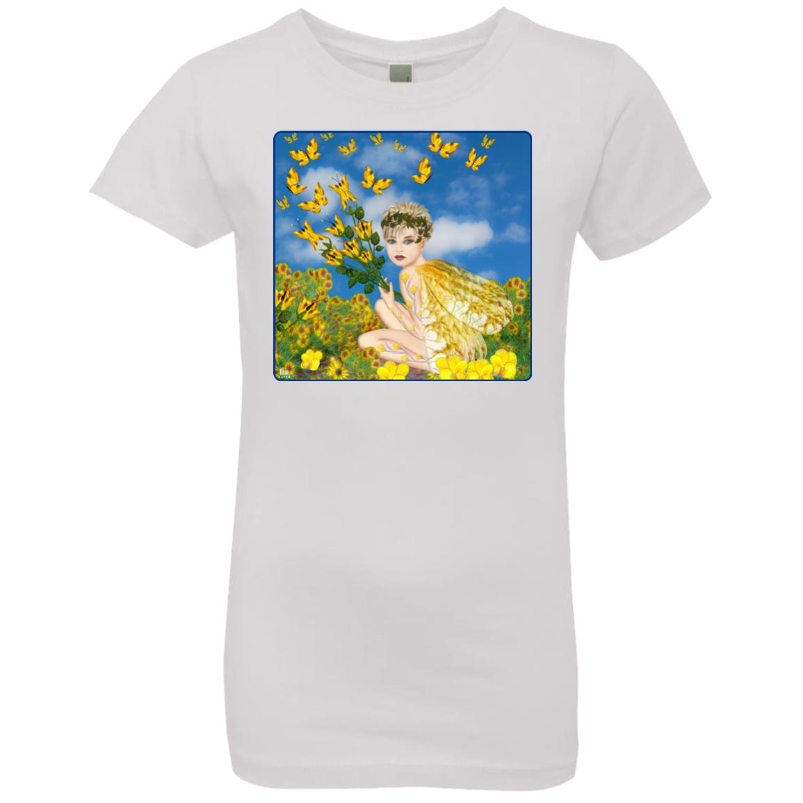 MAKING BUTTERFLIES - Girl's Premium Cotton T-Shirt