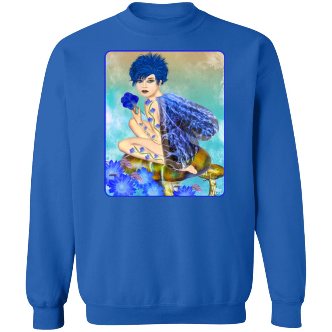 Blue Fairy 2 - Unisex Crew Neck Sweatshirt