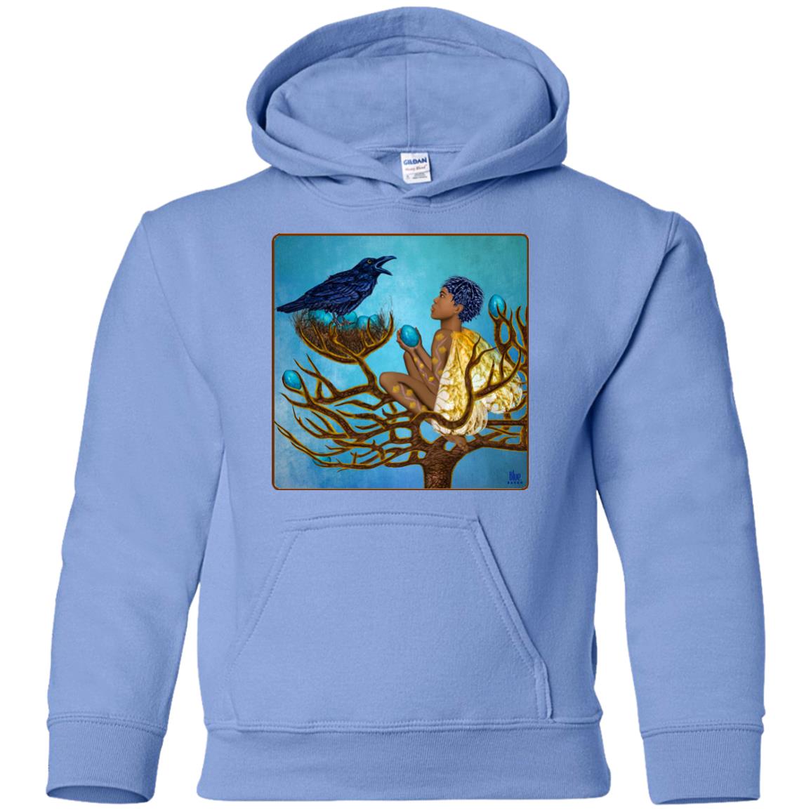 The blue raven's friend - Youth Hoodie