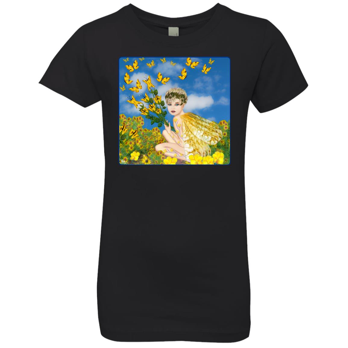 MAKING BUTTERFLIES - Girl's Premium Cotton T-Shirt
