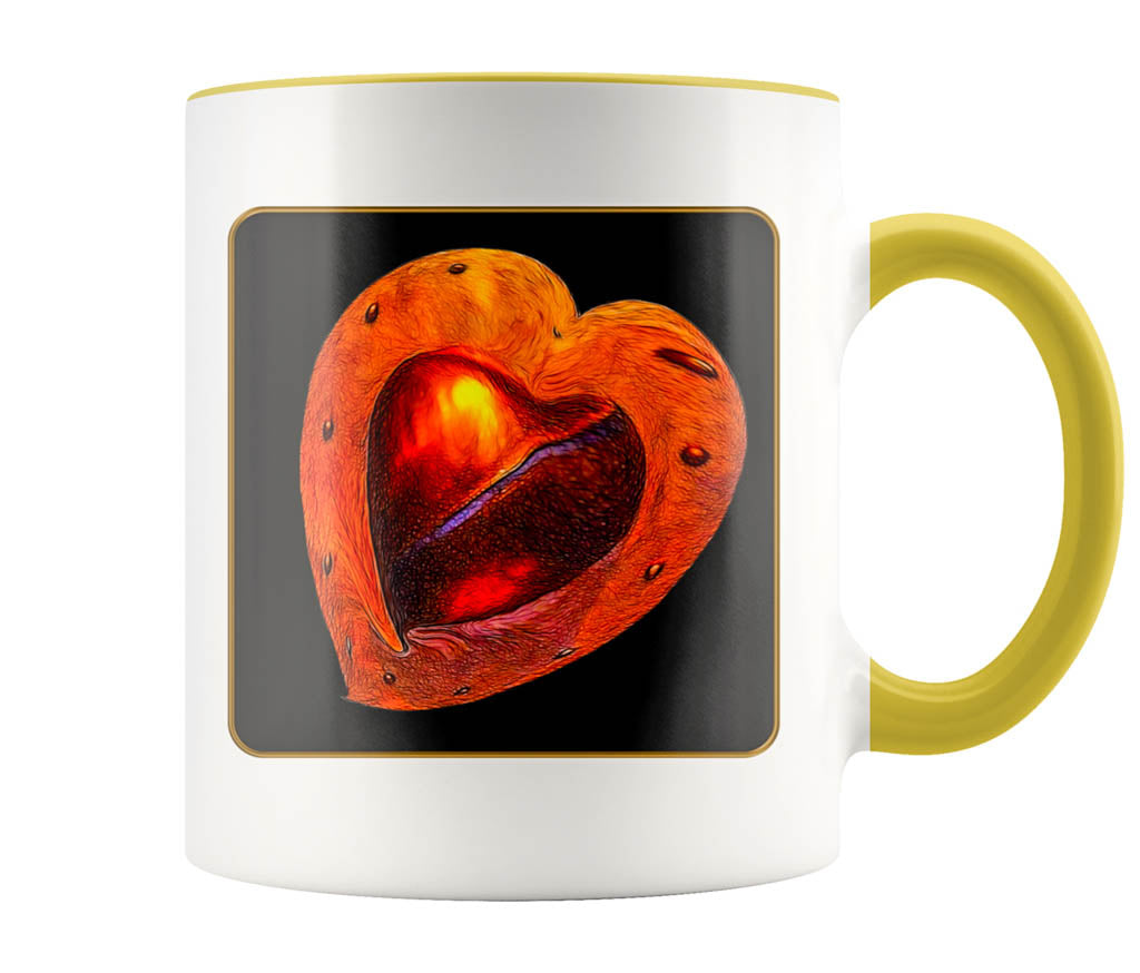 My Heart - 11 oz color accent mug
