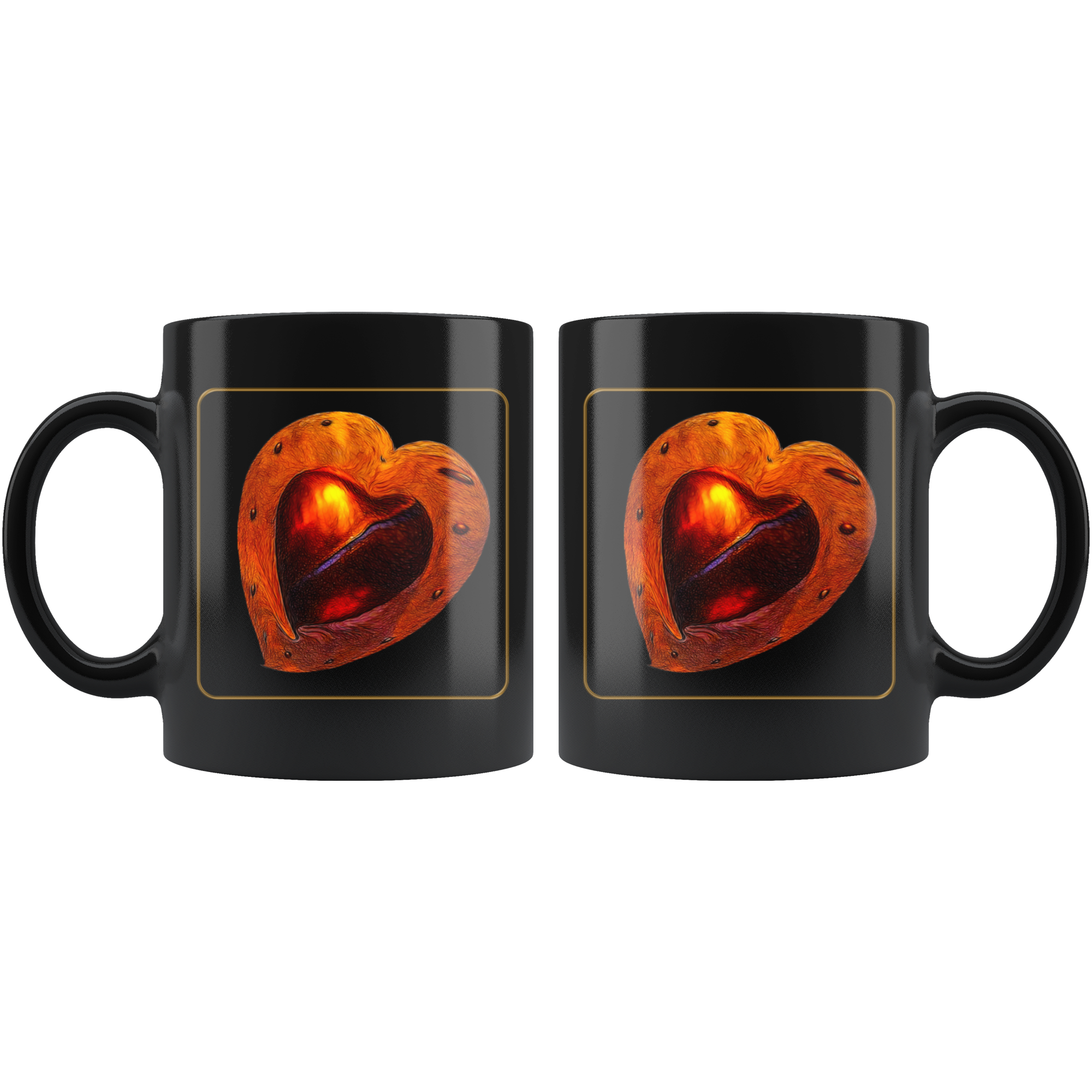 My Heart - 11 oz black mug