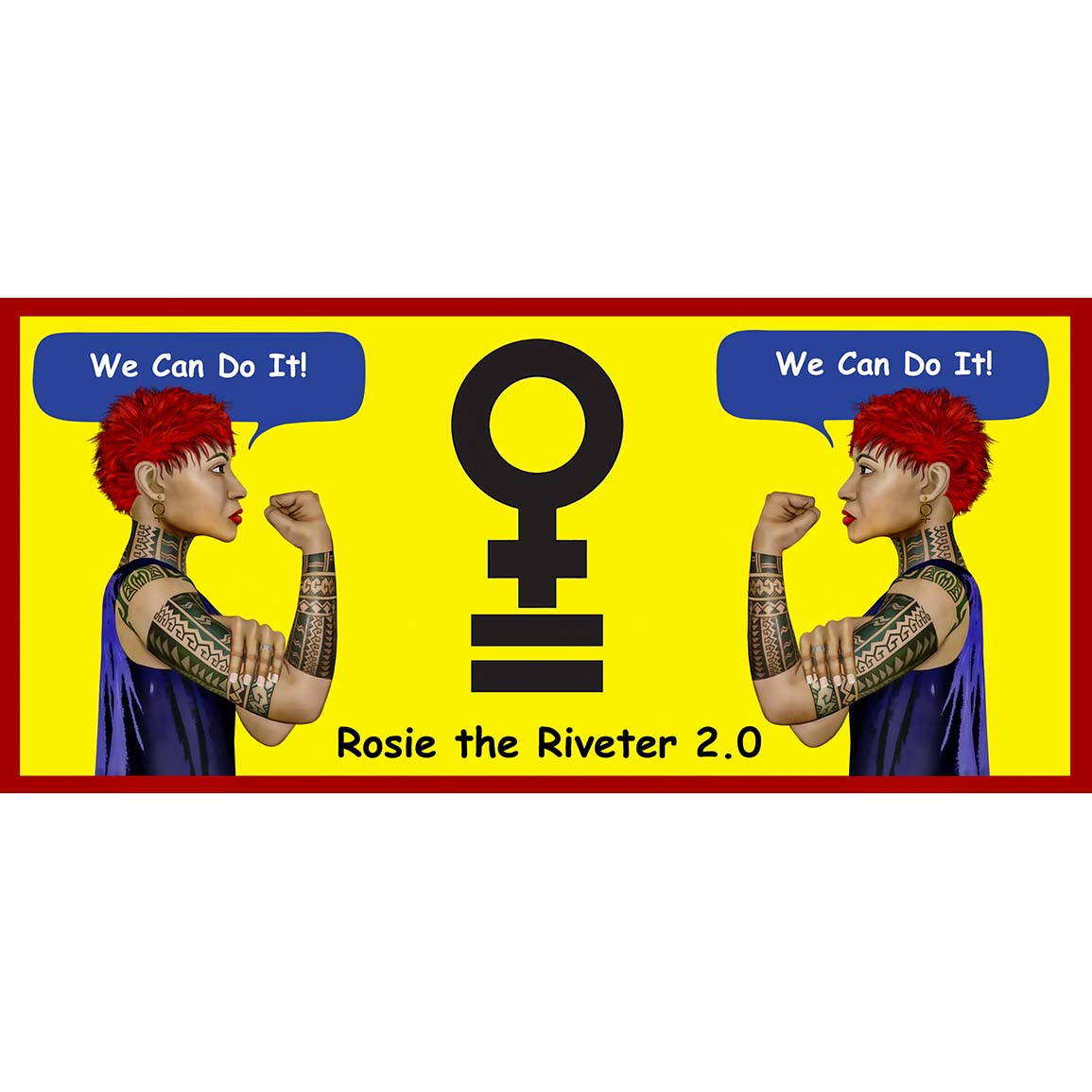 Rosie The Riveter 2.0 - 11oz Black Mug