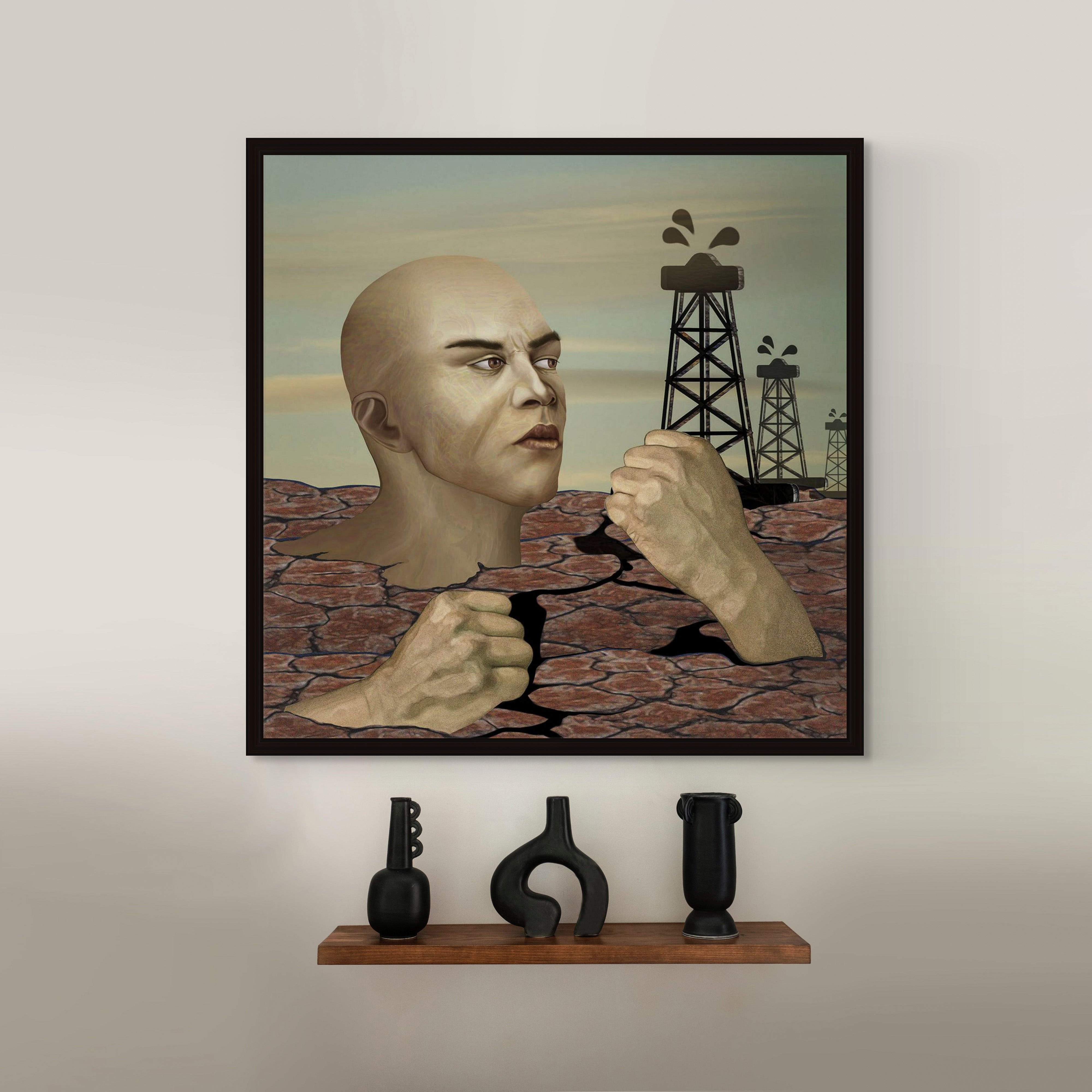 Big Oil - Framed Art