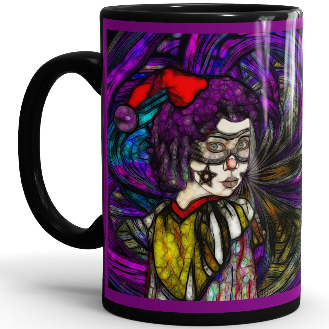 Carnival -15oz Black Mug