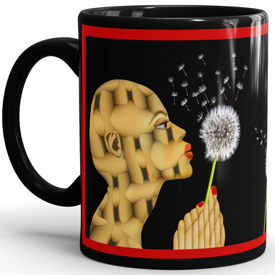 Dandelion In The Dark - 11oz Black Mug