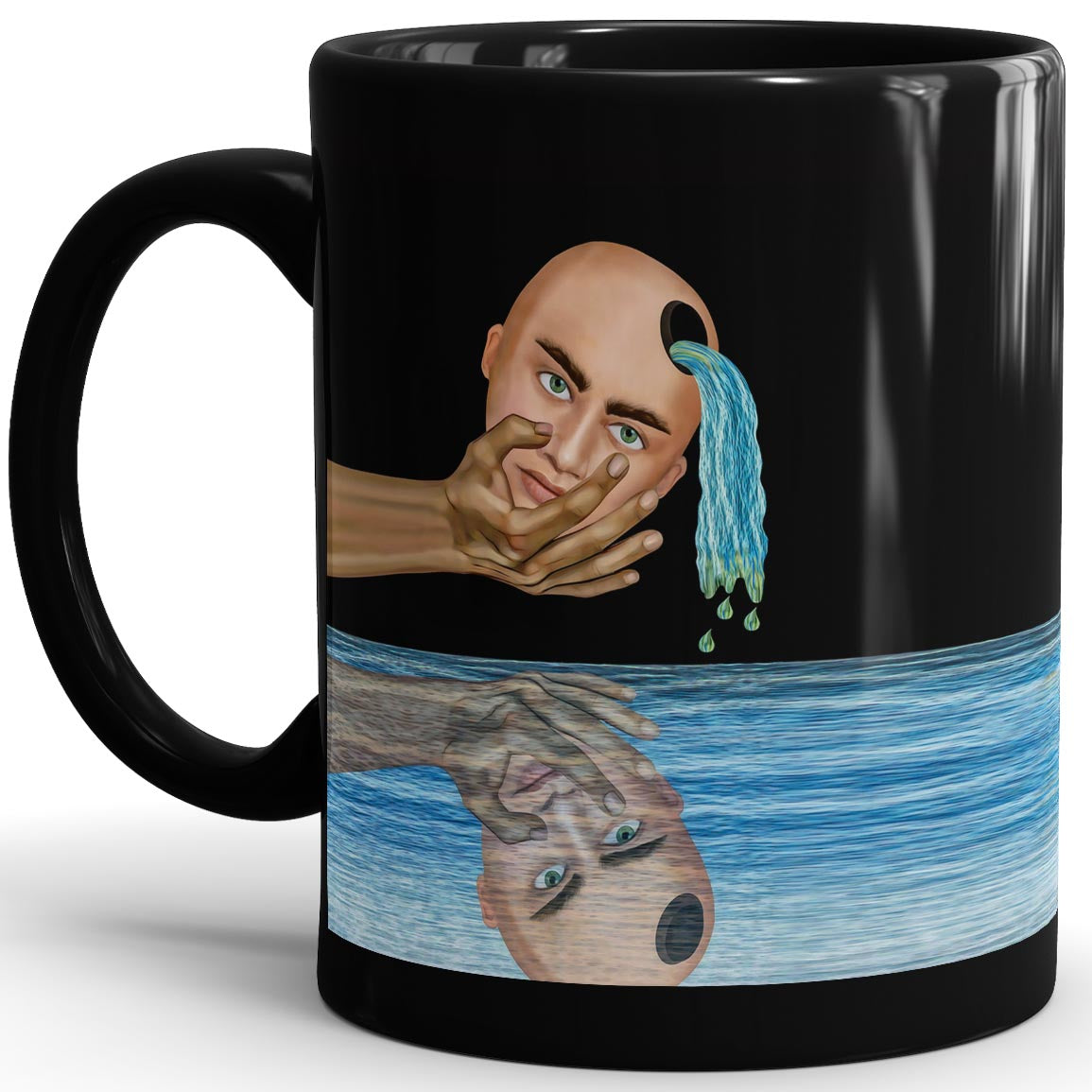 Drained - 11oz Black Mug