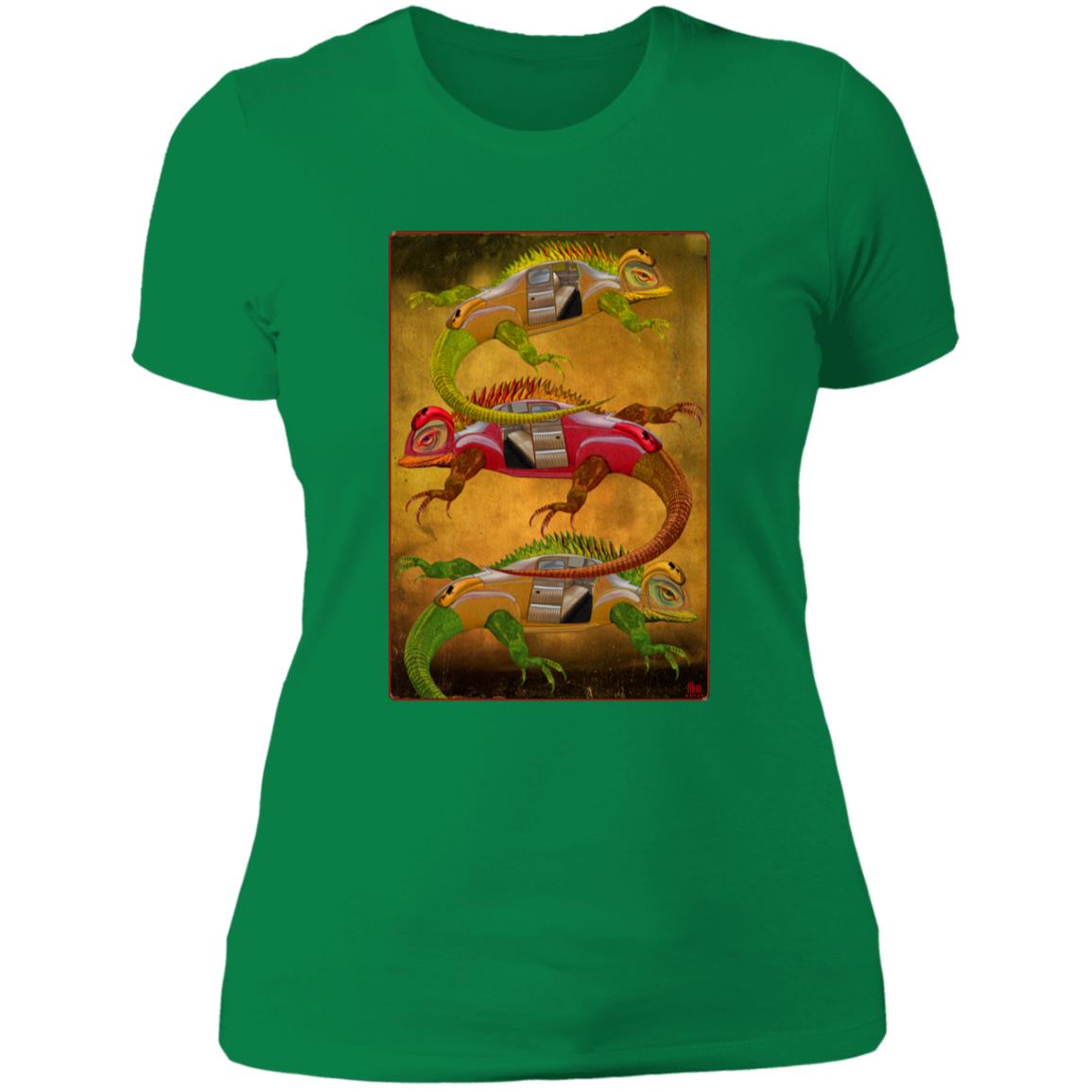 Uber Lizards - Women's Fitted T-Shirt