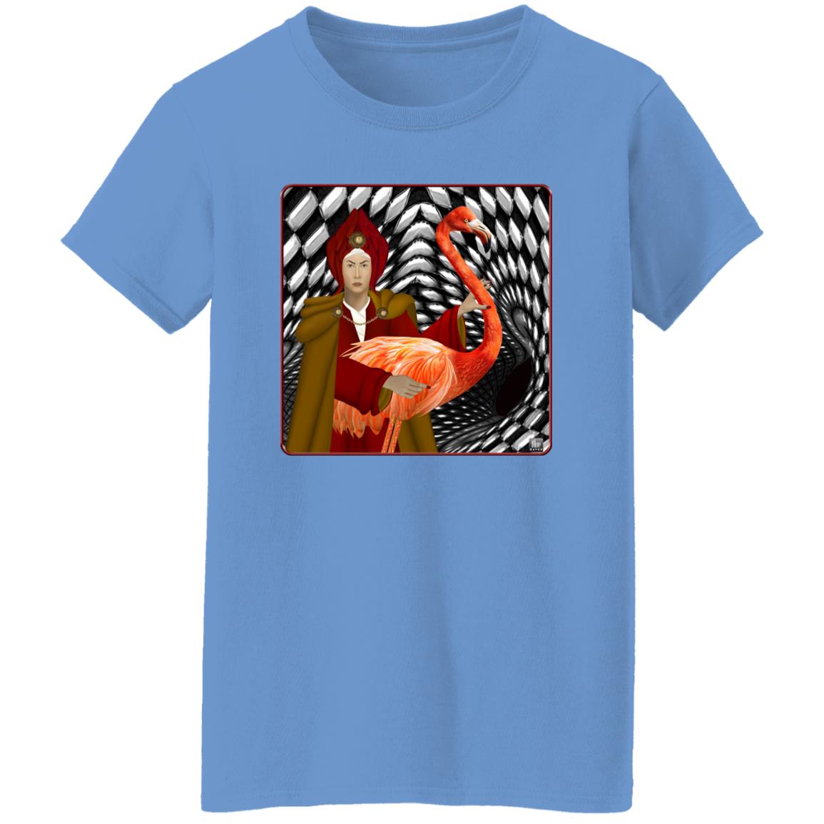 The Red Queen With The Flamingo - Women's Relaxed Fit T-Shirt