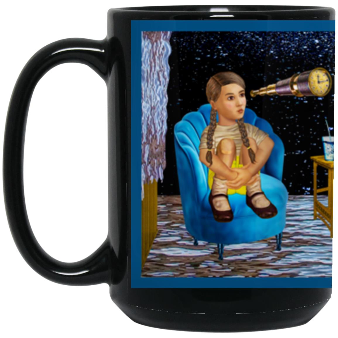 Somewhere Out There -15oz Black Mug