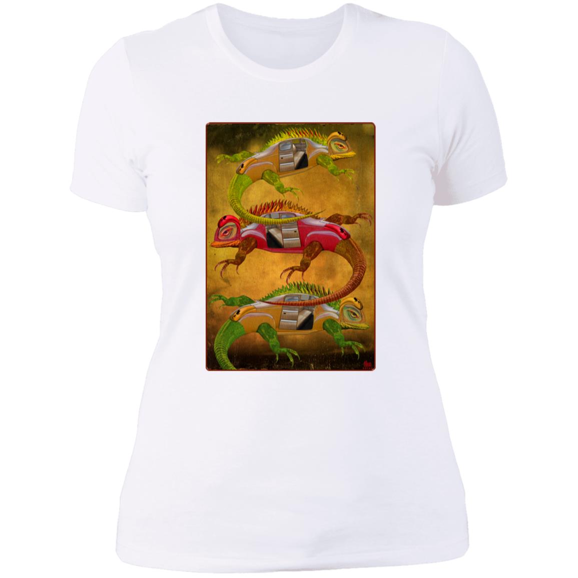 Uber Lizards - Women's Fitted T-Shirt