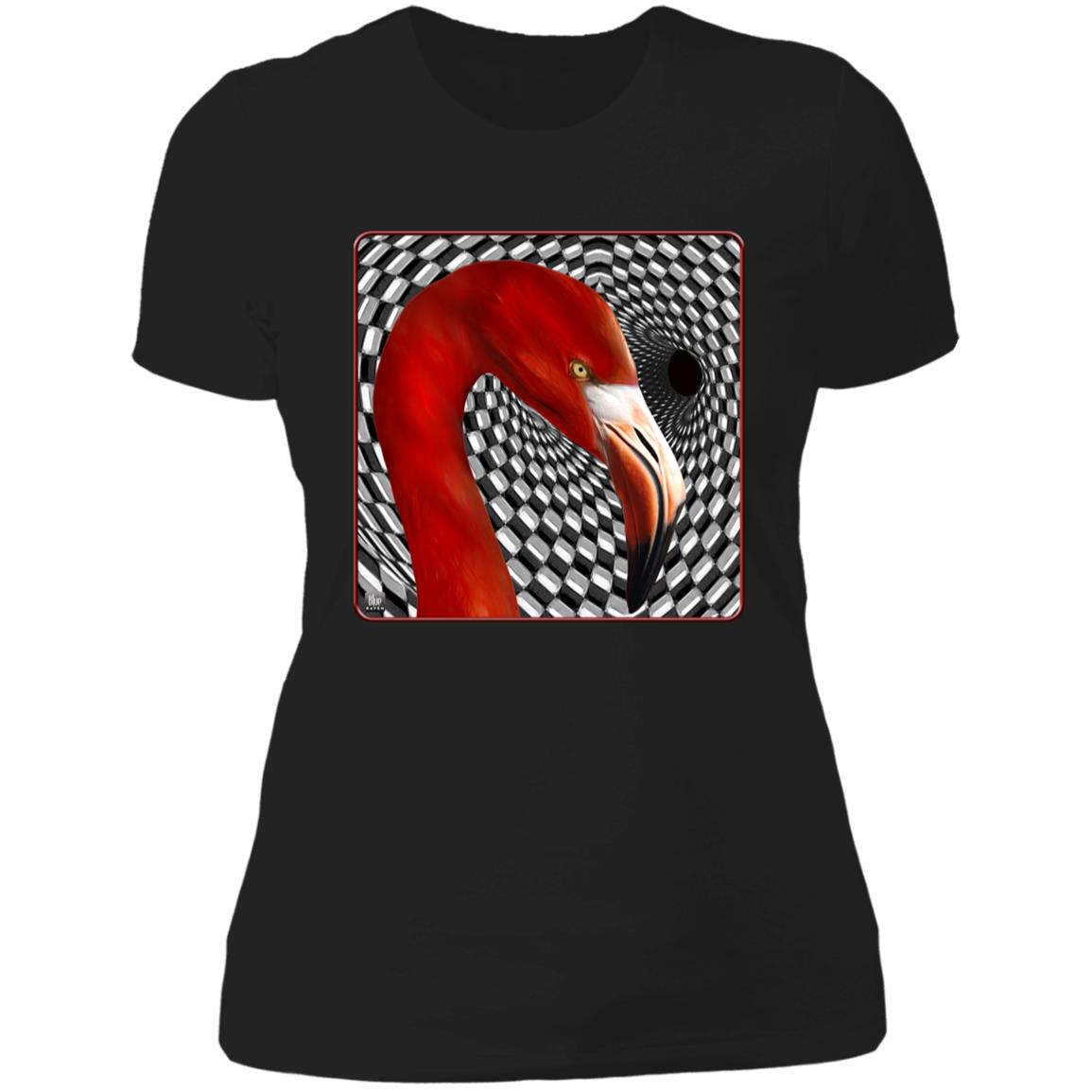 The Flamingo - Women's Fitted T-Shirt