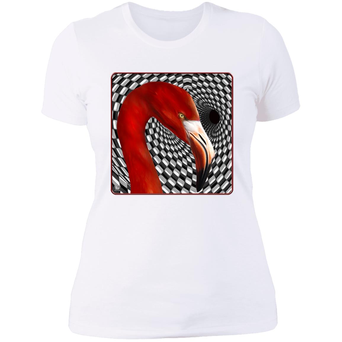 The Flamingo - Women's Fitted T-Shirt