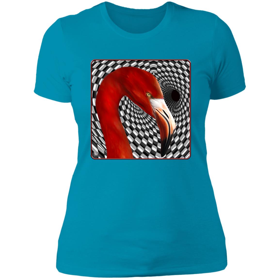 The Flamingo - Women's Fitted T-Shirt