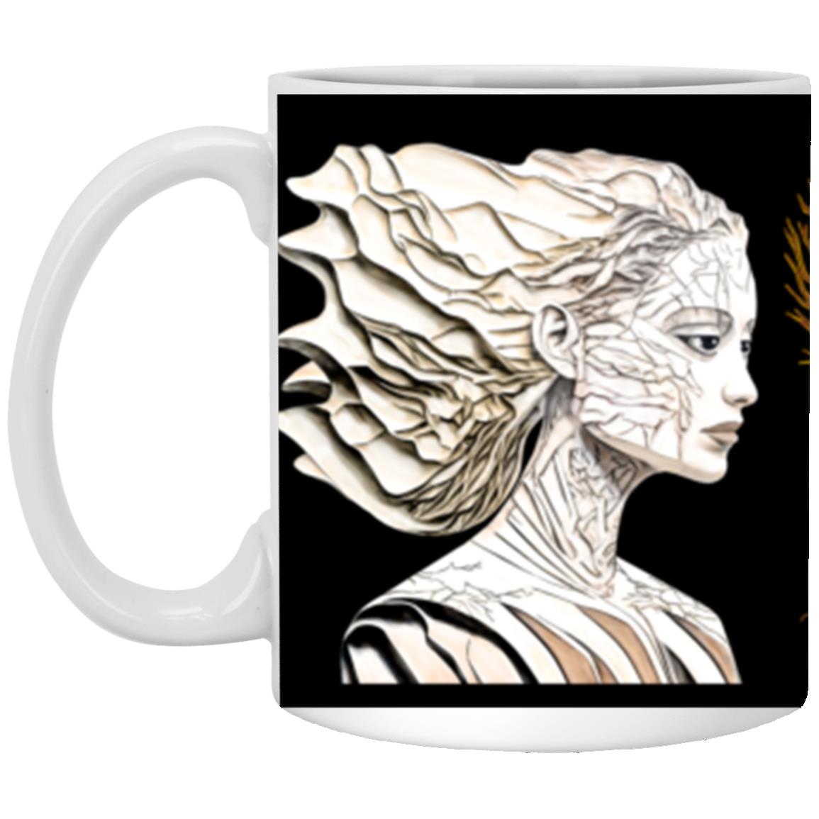 Porcelain Predicament -11oz White Mug