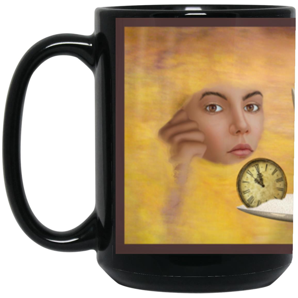 Hiding -15oz Black Mug