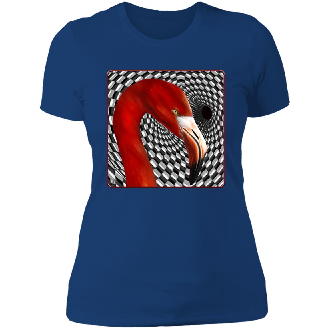 The Flamingo - Women's Fitted T-Shirt