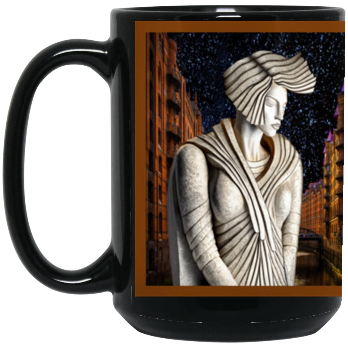 Granite Guardian Of The City -15oz Black Mug