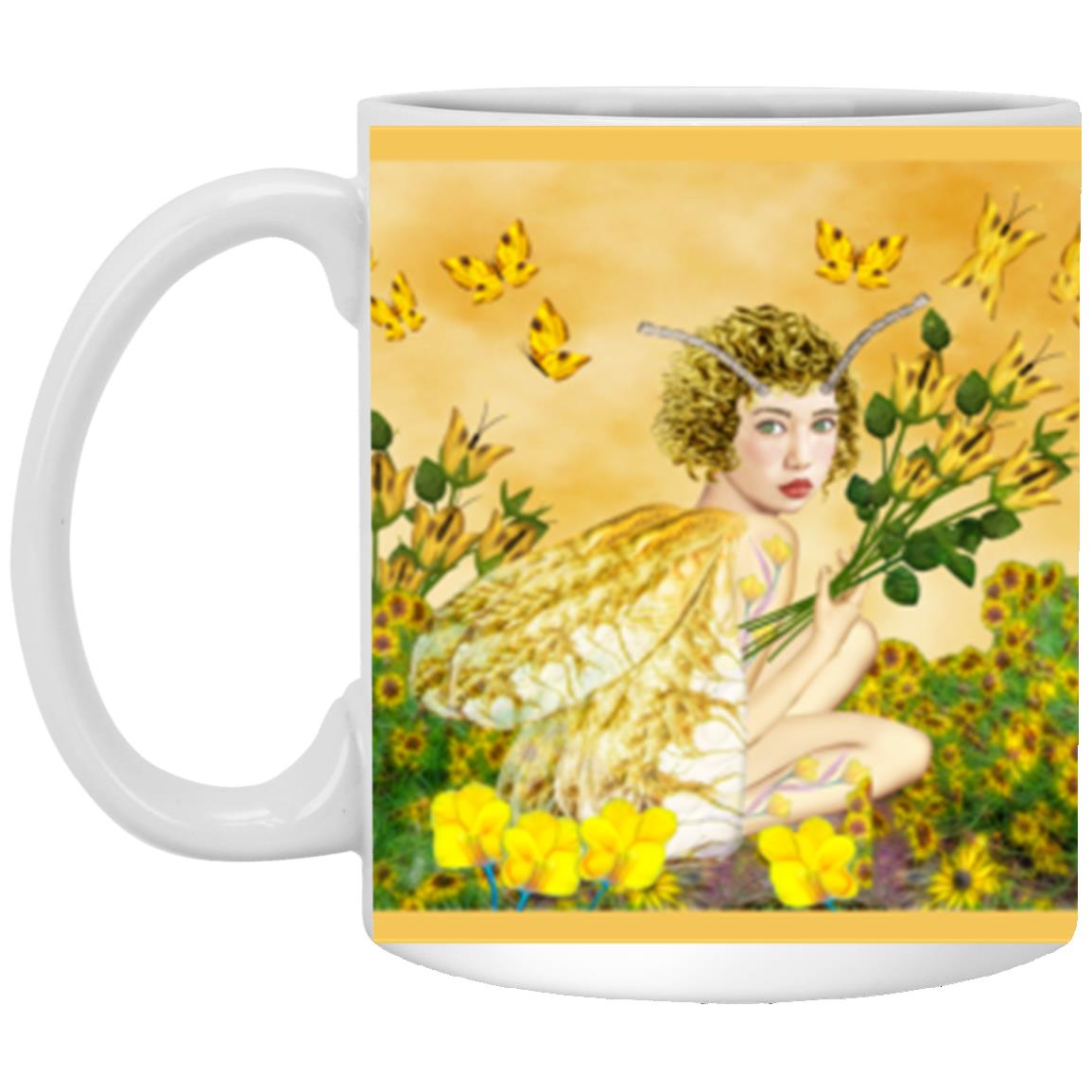 Making Butterflies -11oz White Mug