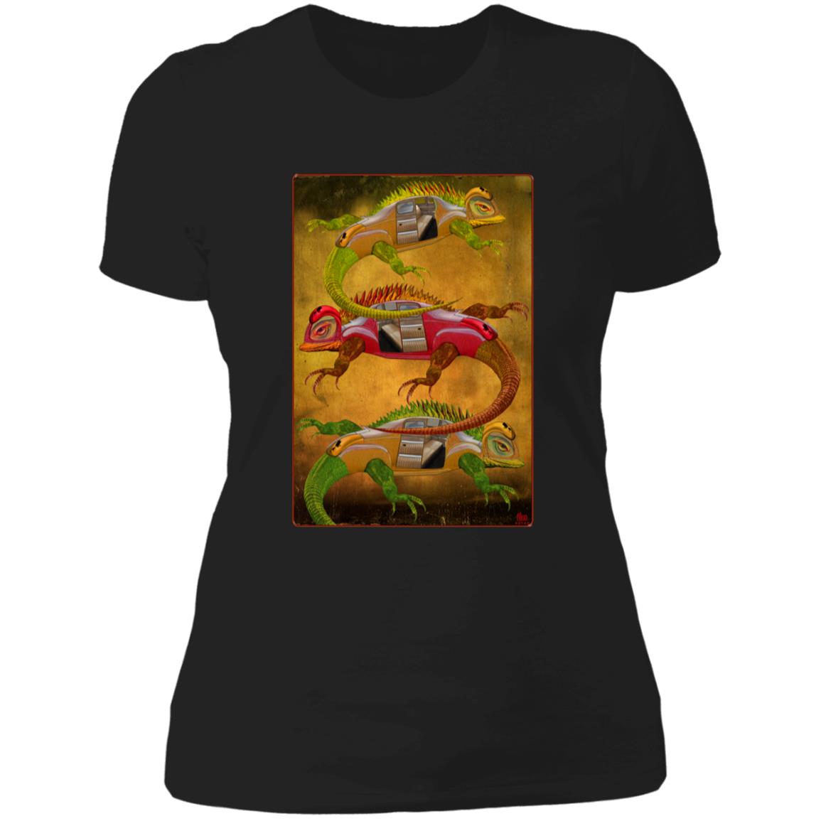 Uber Lizards - Women's Fitted T-Shirt