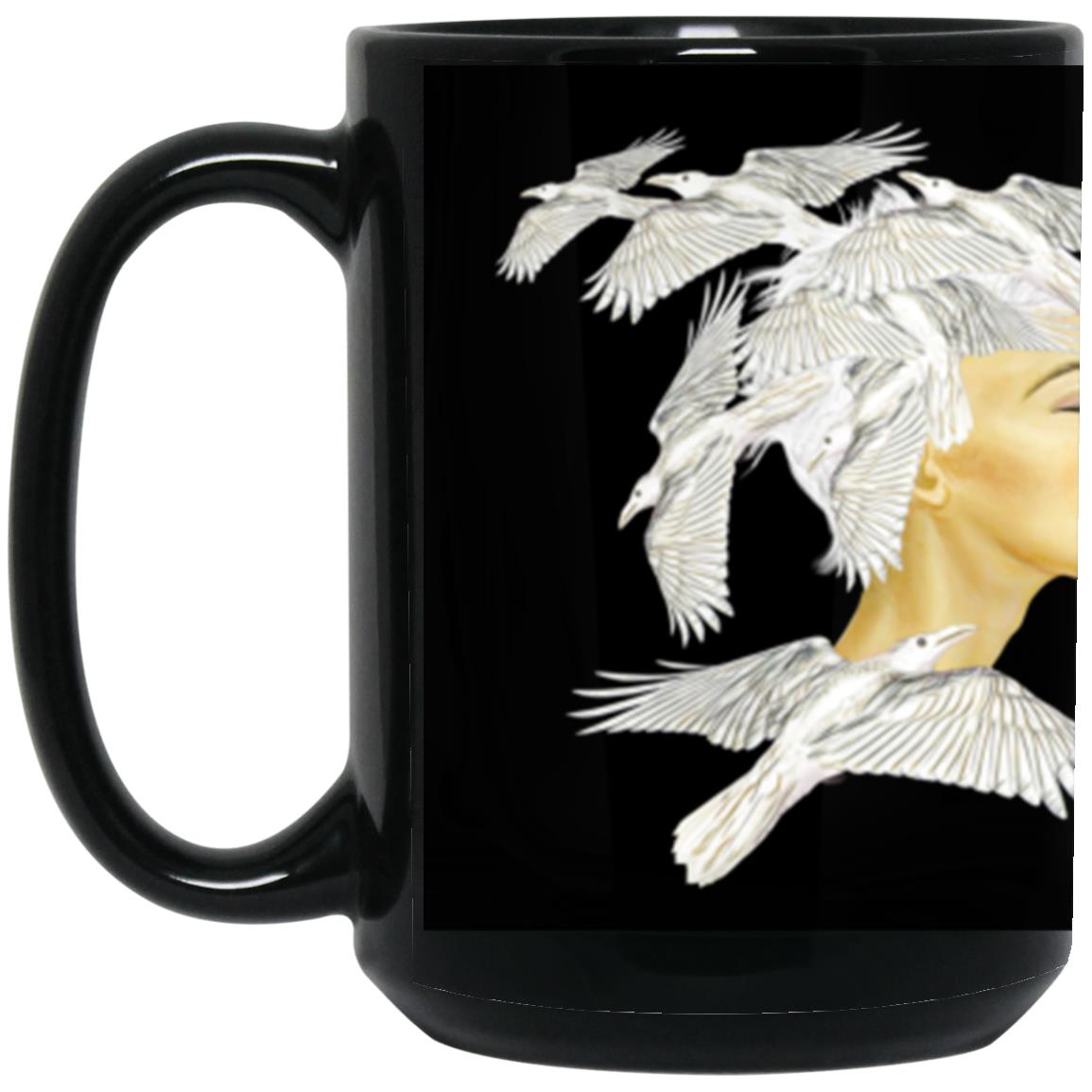 Raven Flight -15oz Black Mug