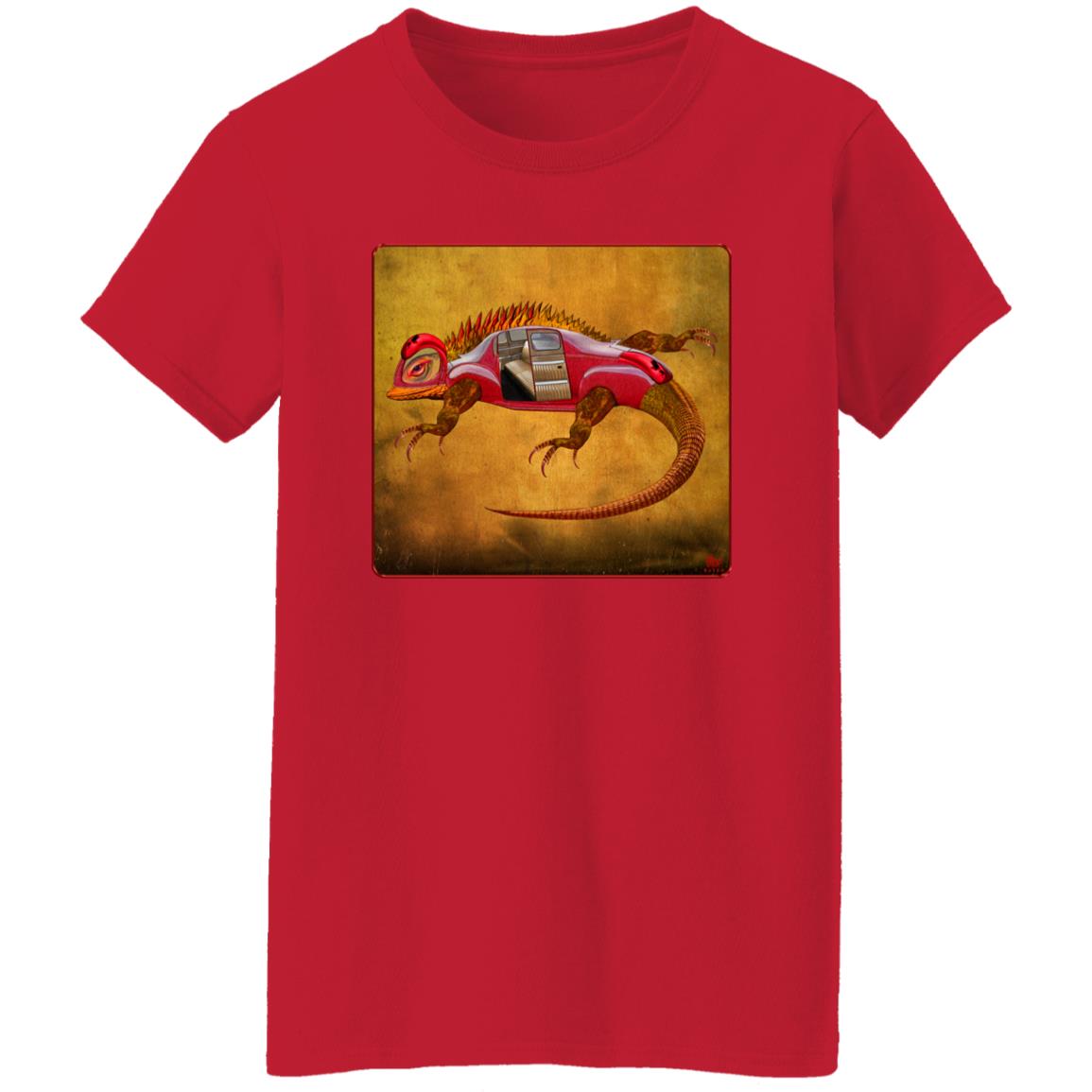 Uber Lizard - Red - Women's Relaxed Fit T-Shirt