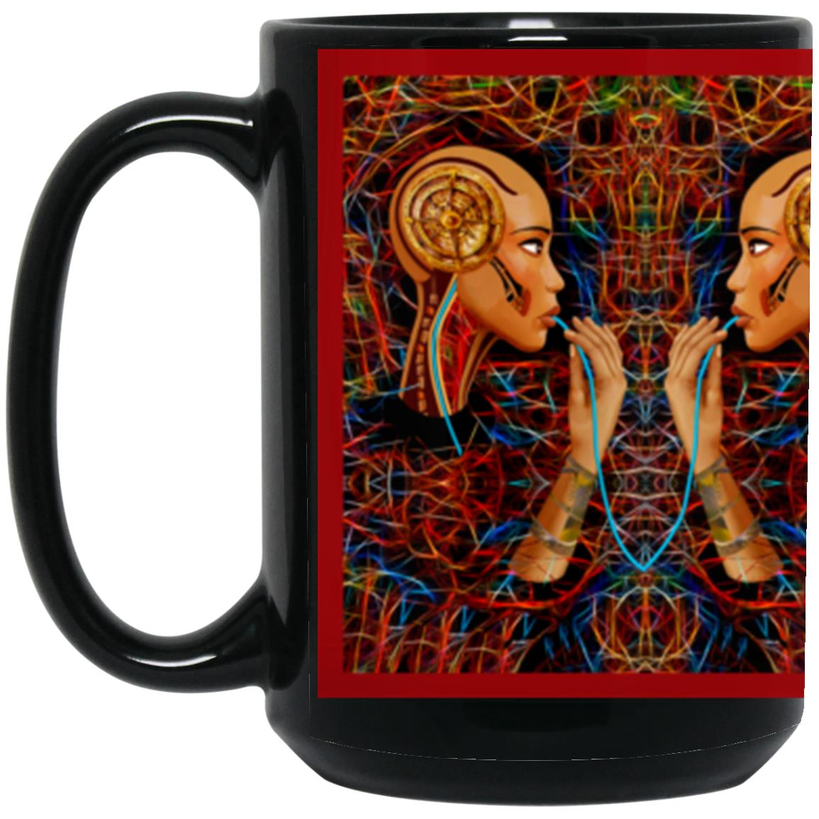 Future Humans No. 6 -15oz Black Mug