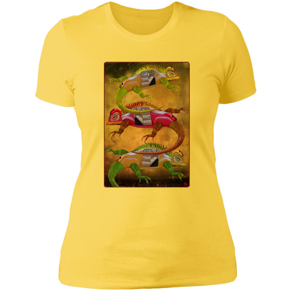 Uber Lizards - Women's Fitted T-Shirt