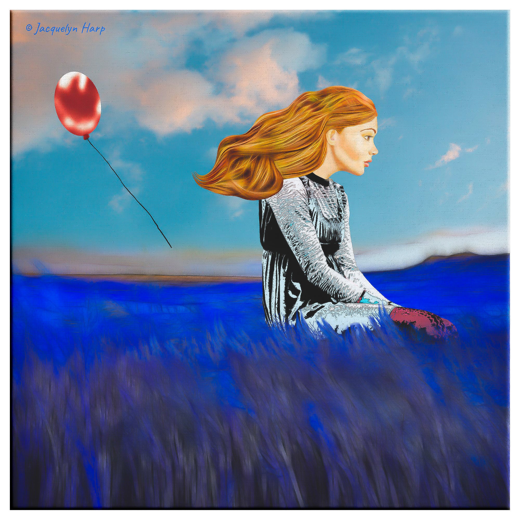 Lana In The Meadow - Canvas Art