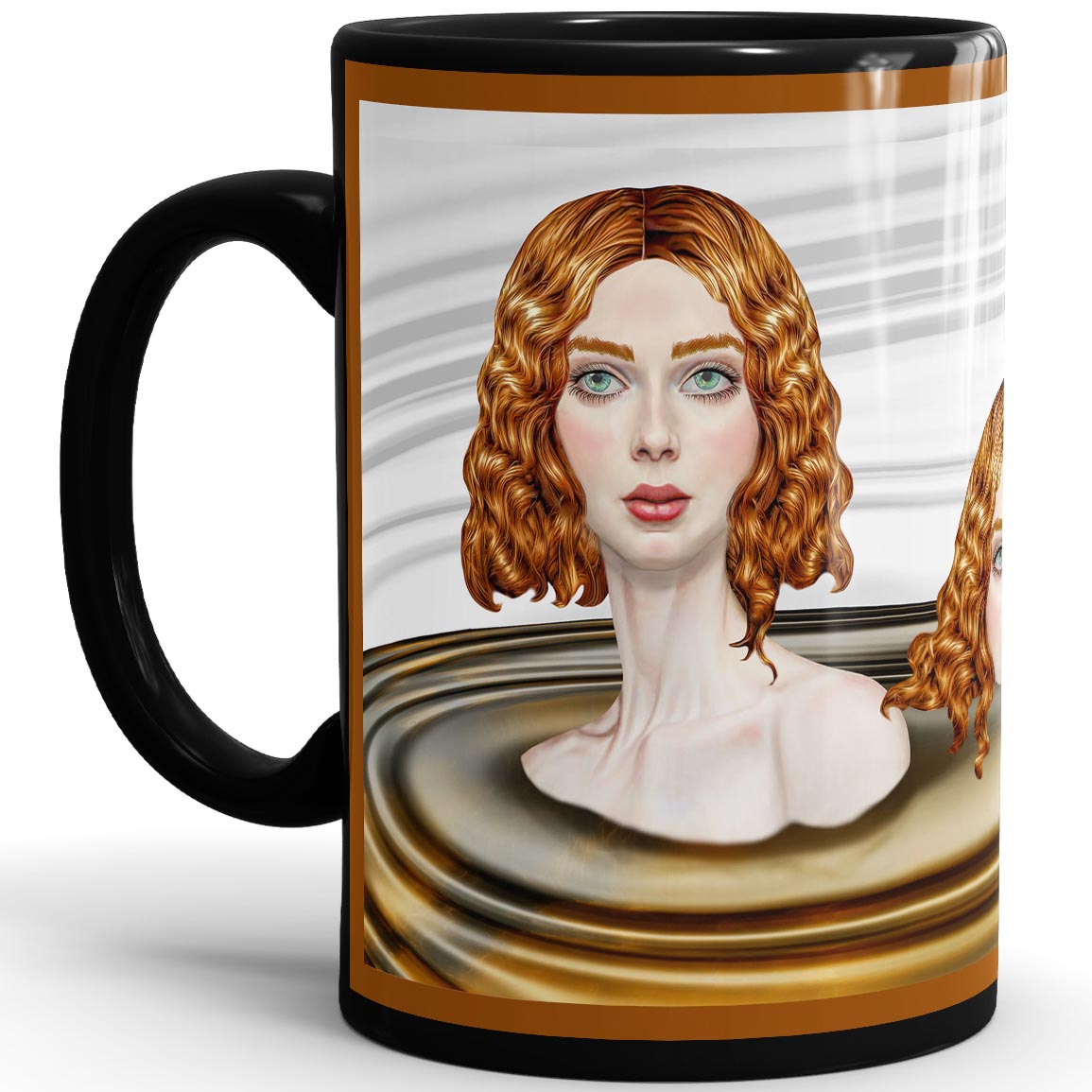 Melting -15oz Black Mug