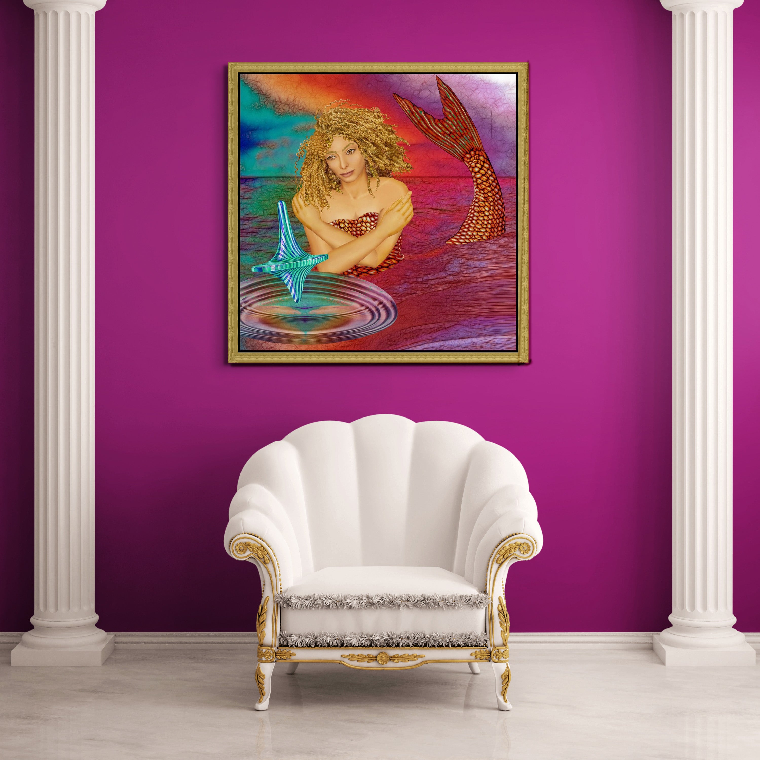 Mermaid Games - Canvas Art