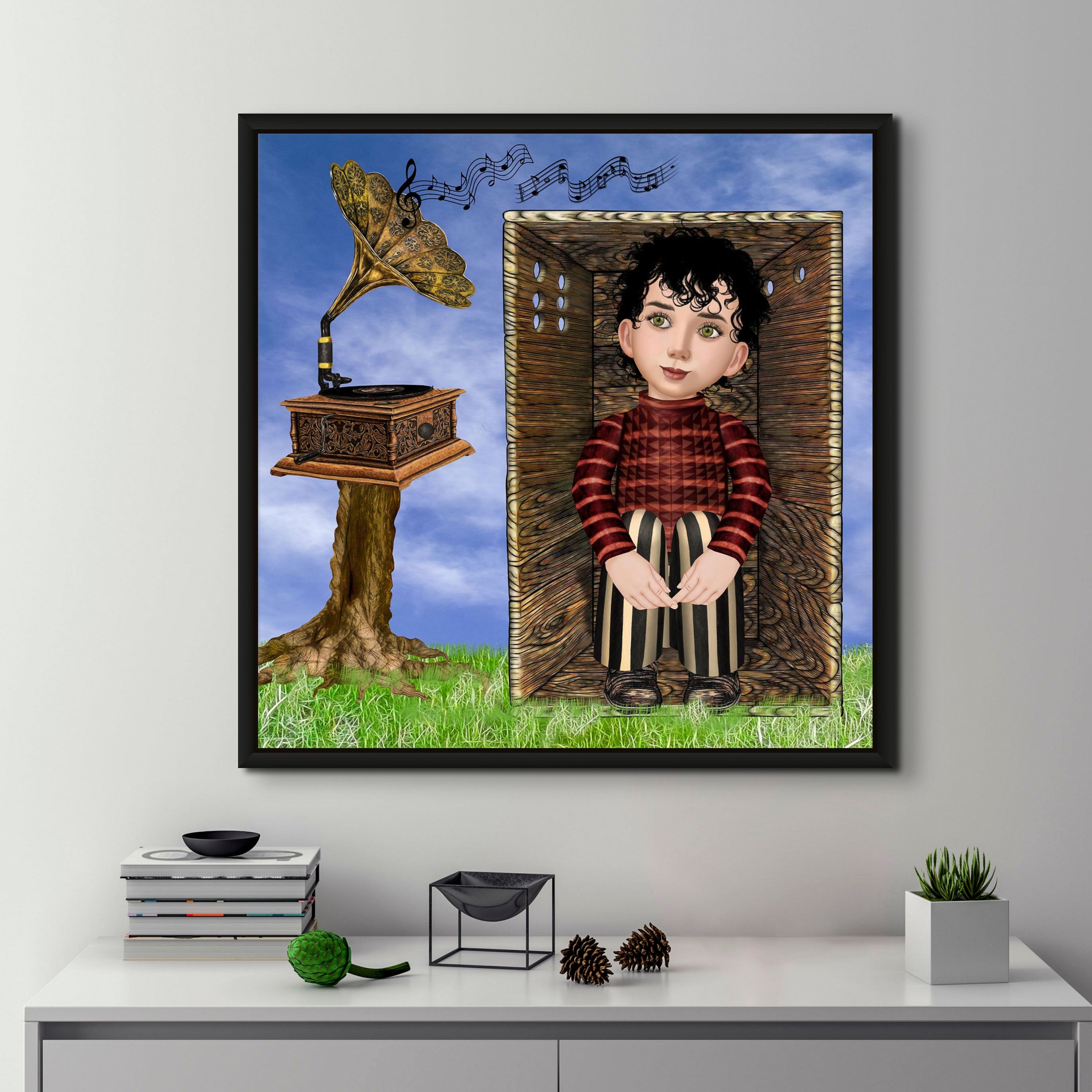 Music Box - Framed Art