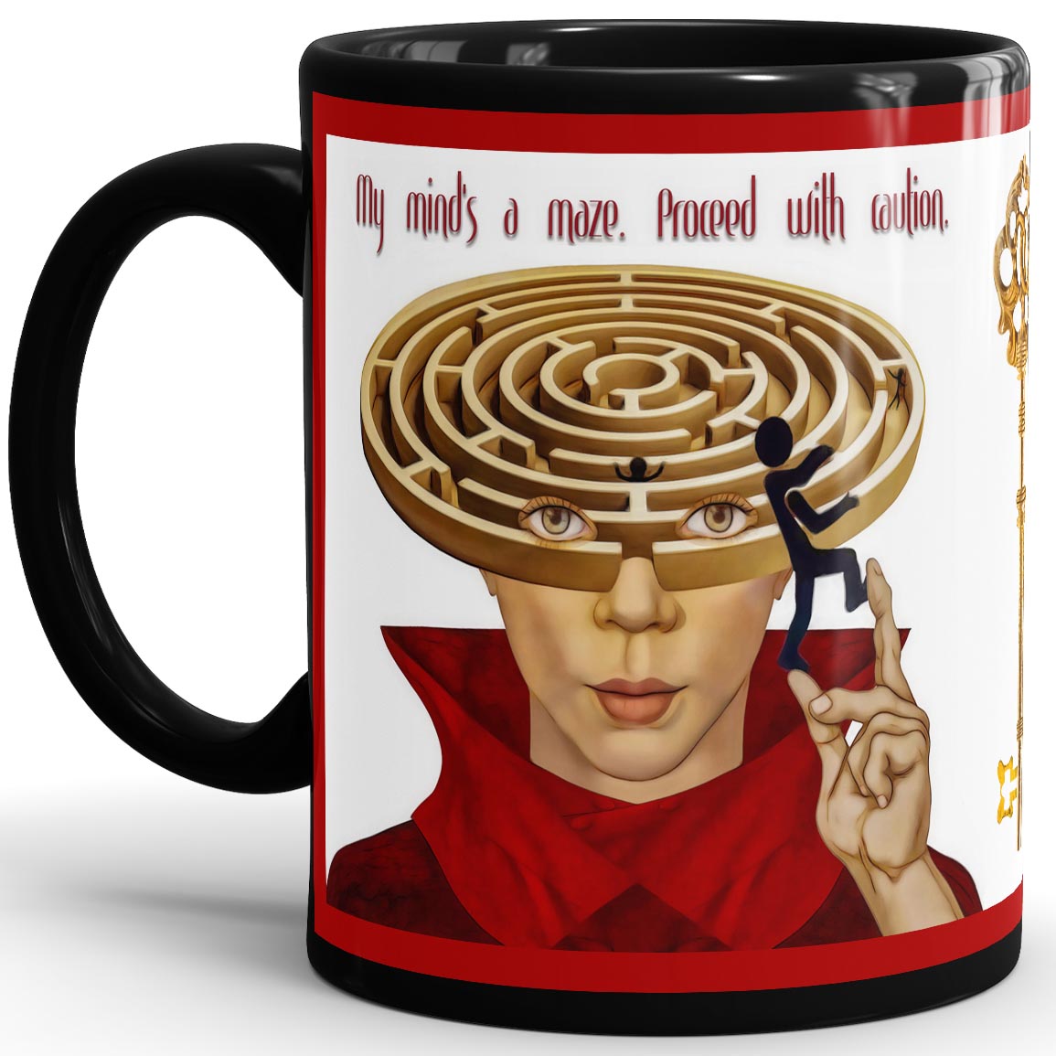 My Mind's A Maze - 11oz Black Mug