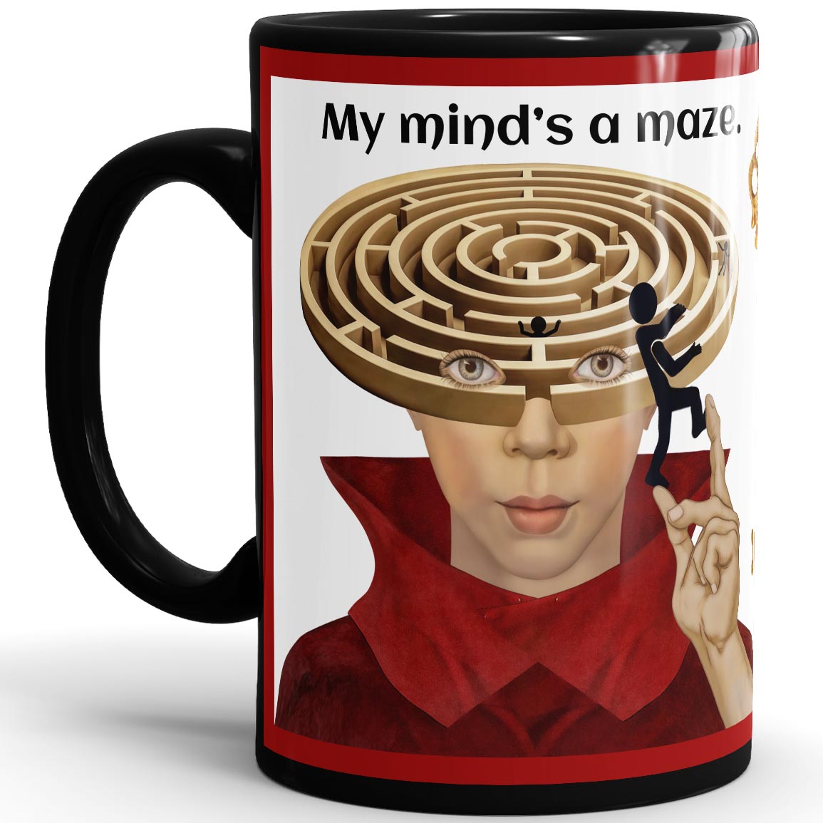 My Mind's A Maze -15oz Black Mug