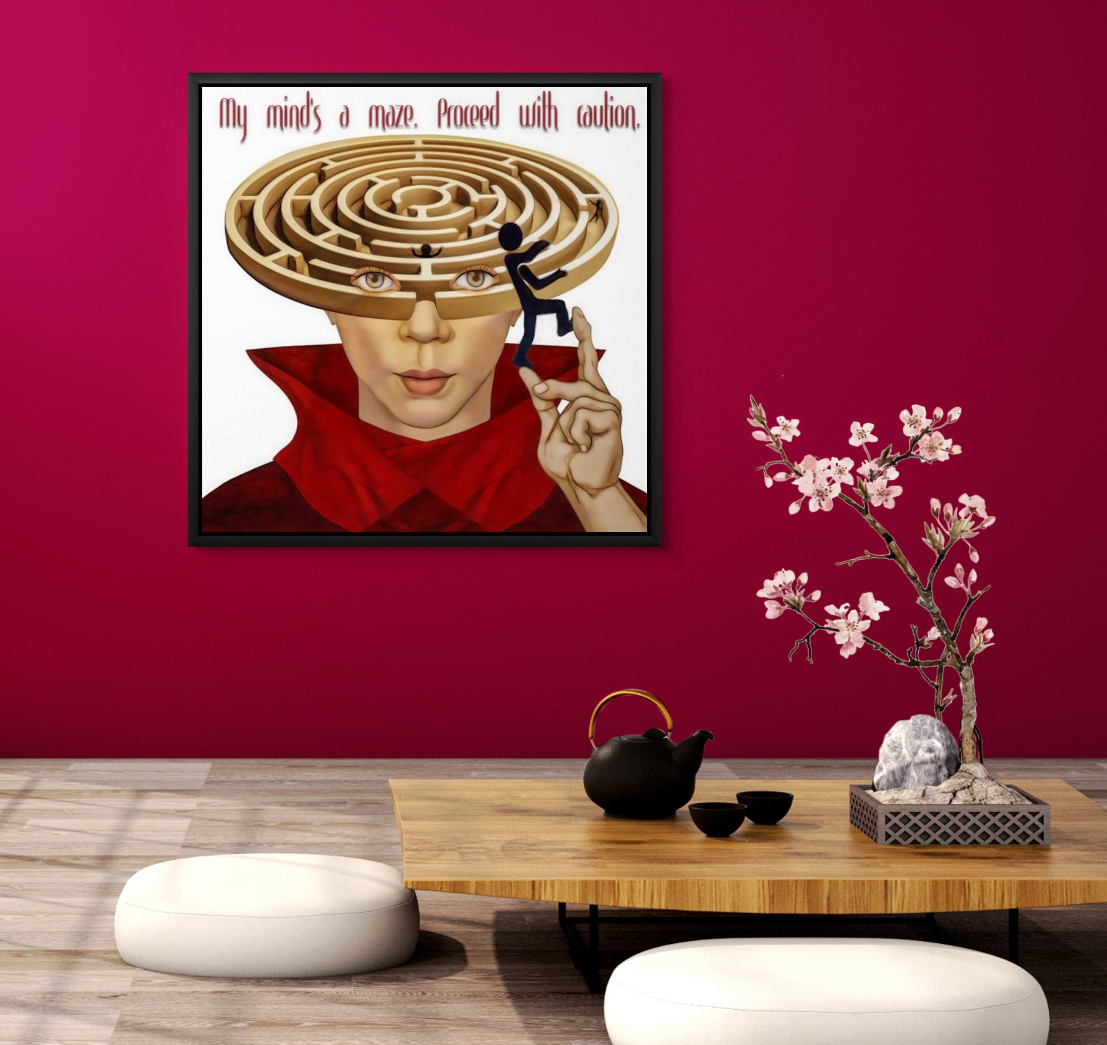 My Mind's A Maze - Framed Art