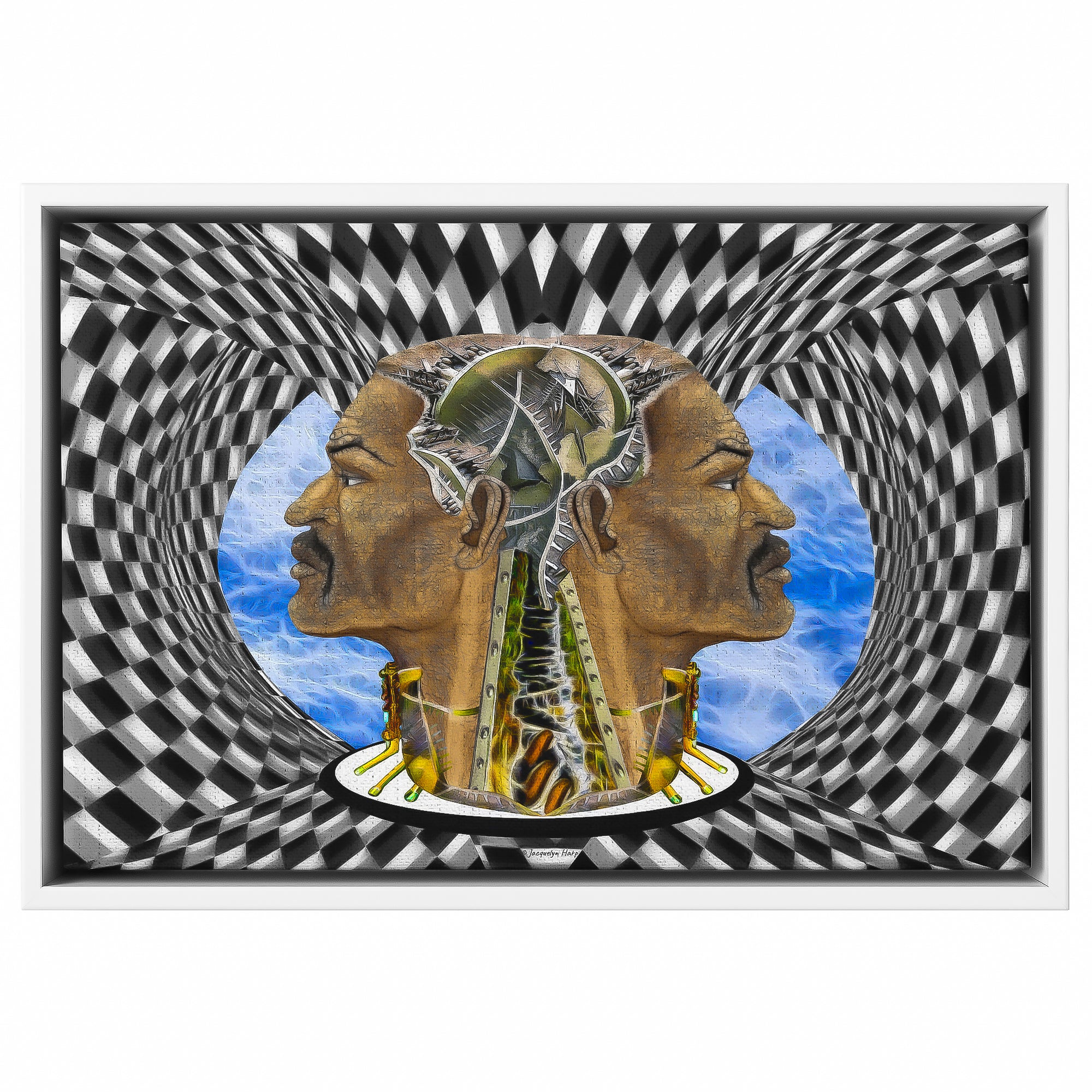 Men In The Machine - Framed Art