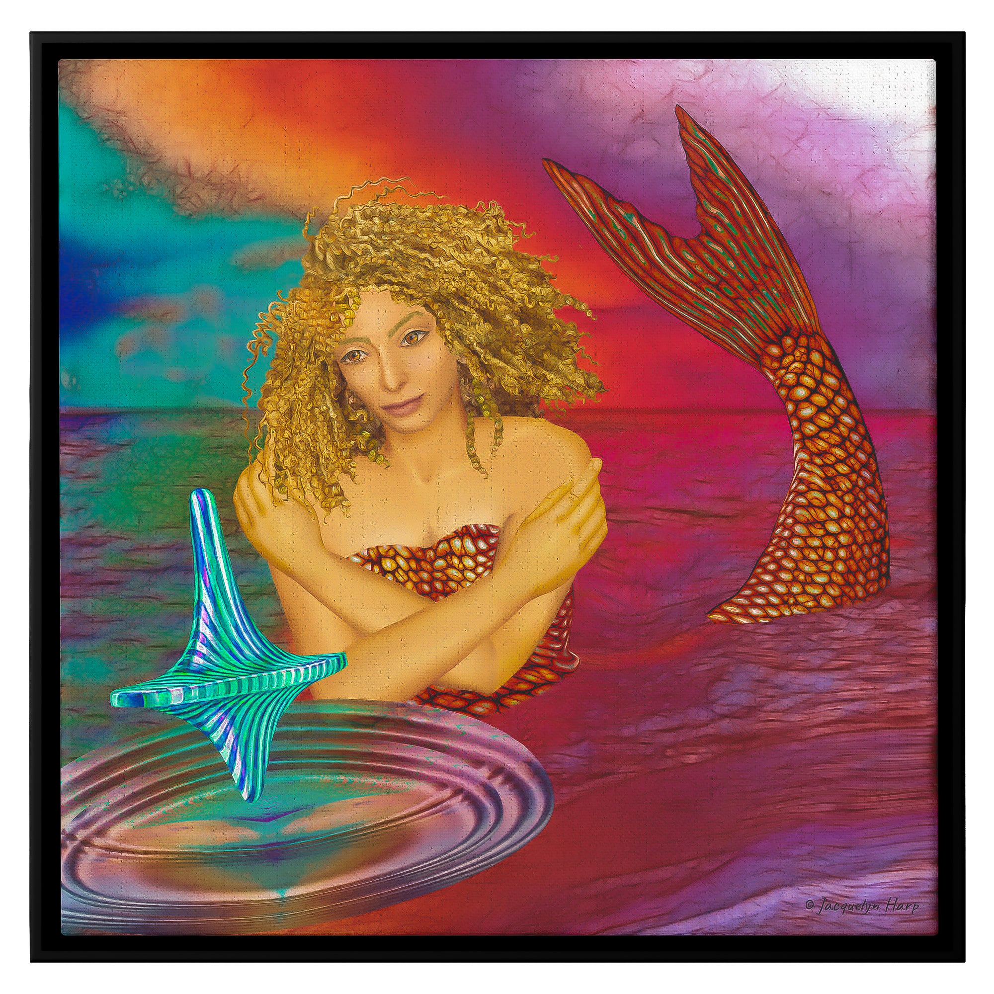 Mermaid Games - Framed Art