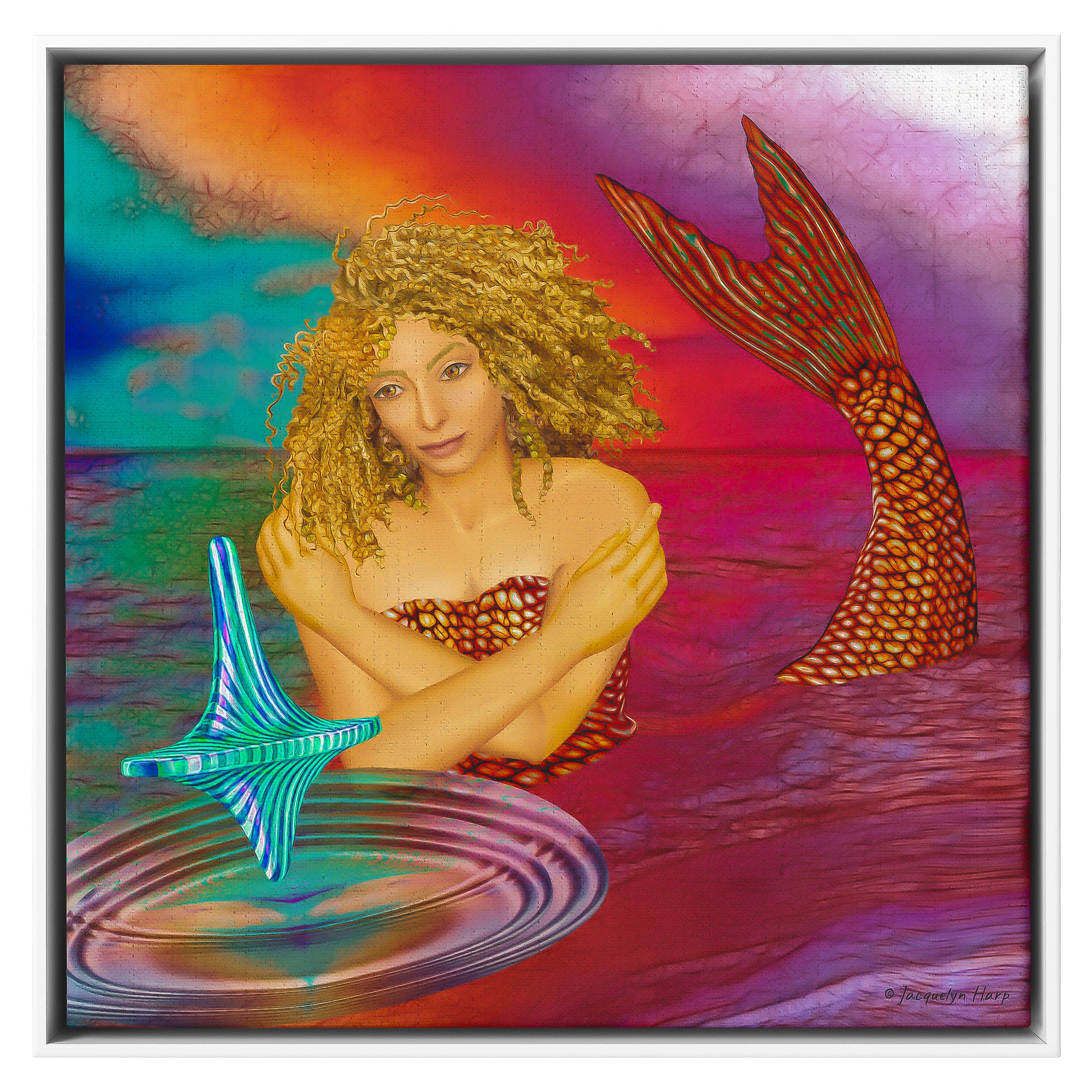 Mermaid Games - Framed Art