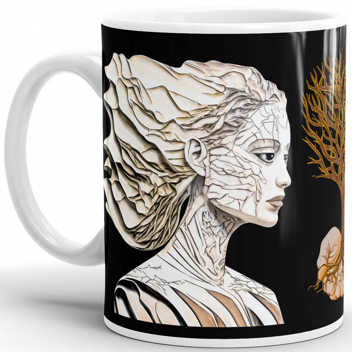 Porcelain Predicament -11oz White Mug