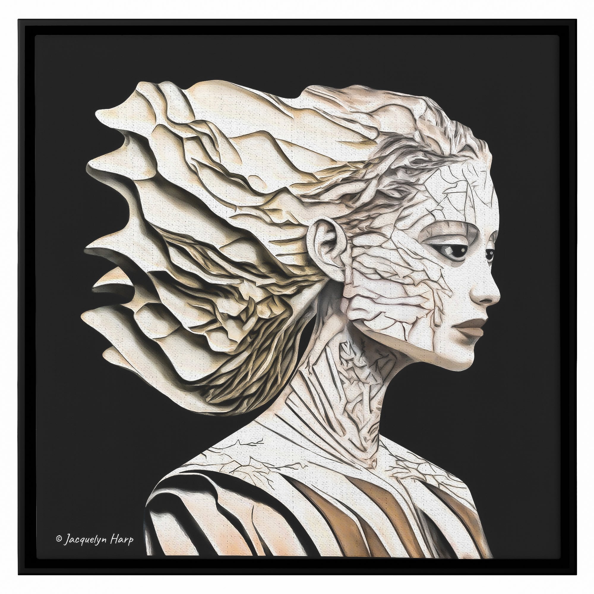 Porcelain Predicament - Framed Art