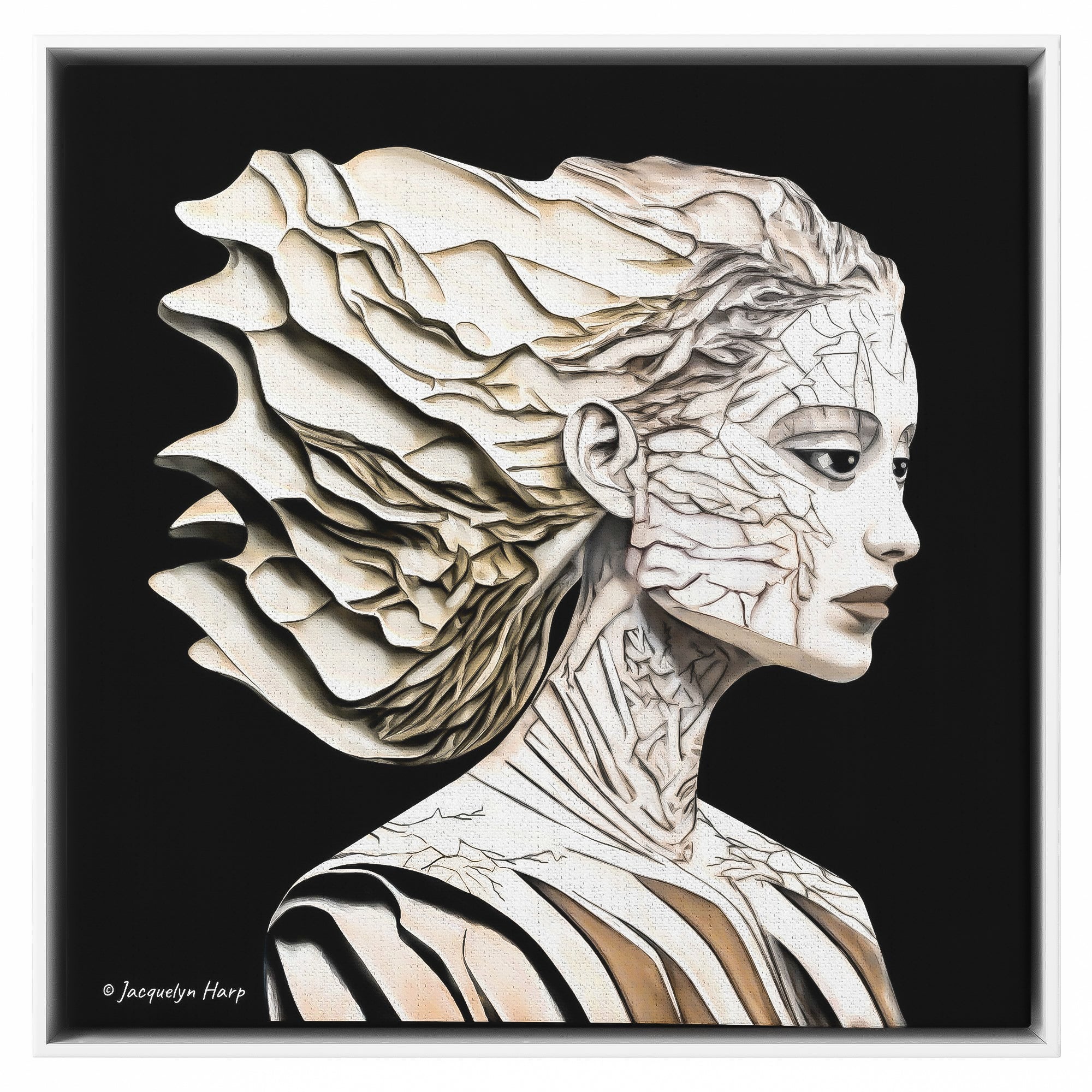 Porcelain Predicament - Framed Art