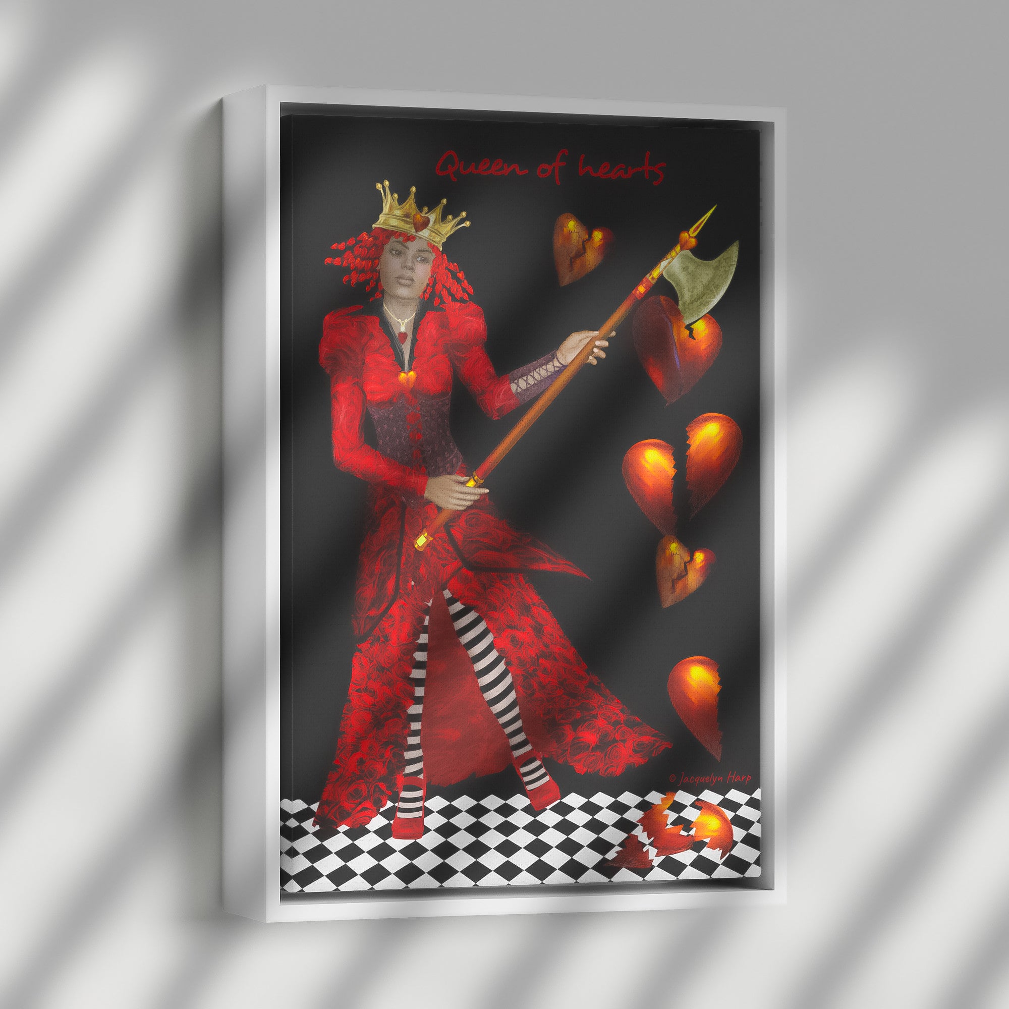 Queen Of Hearts - Framed Art