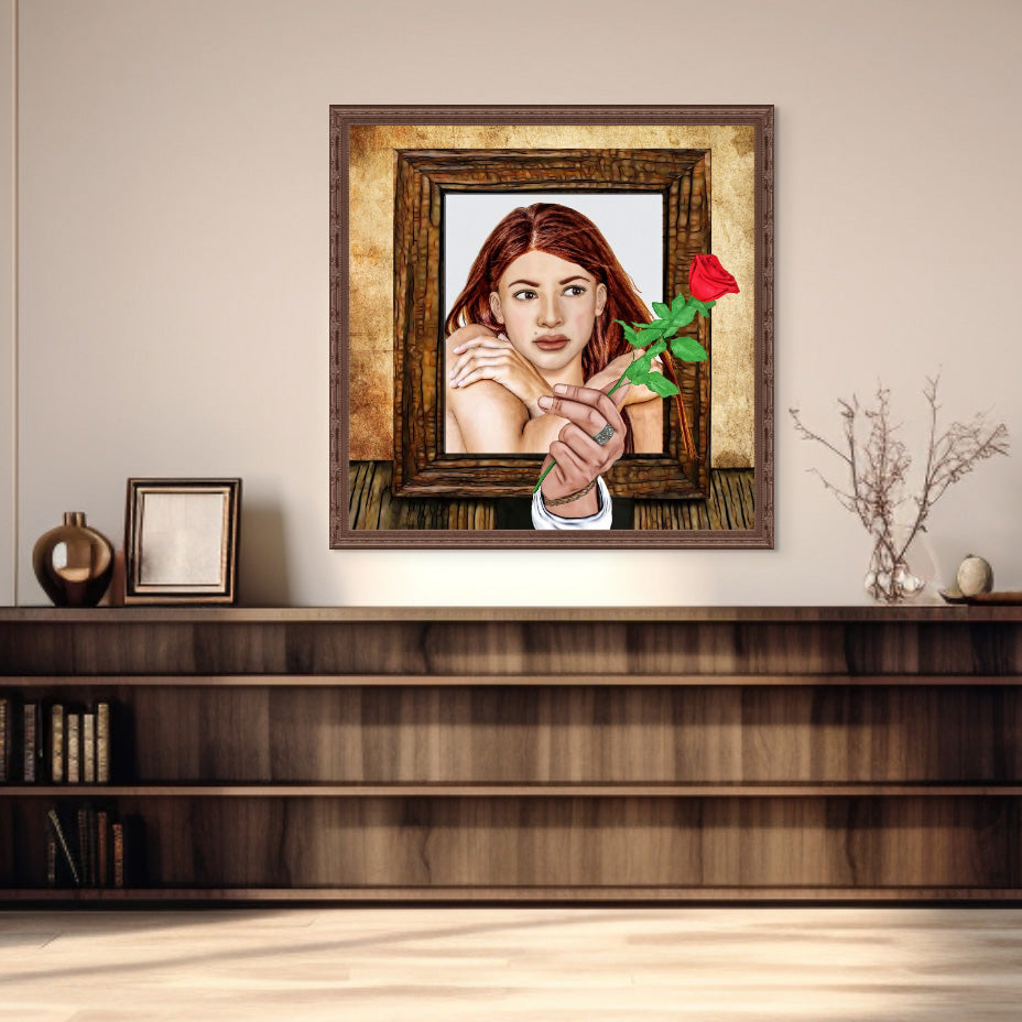 Red Rose - Canvas Art