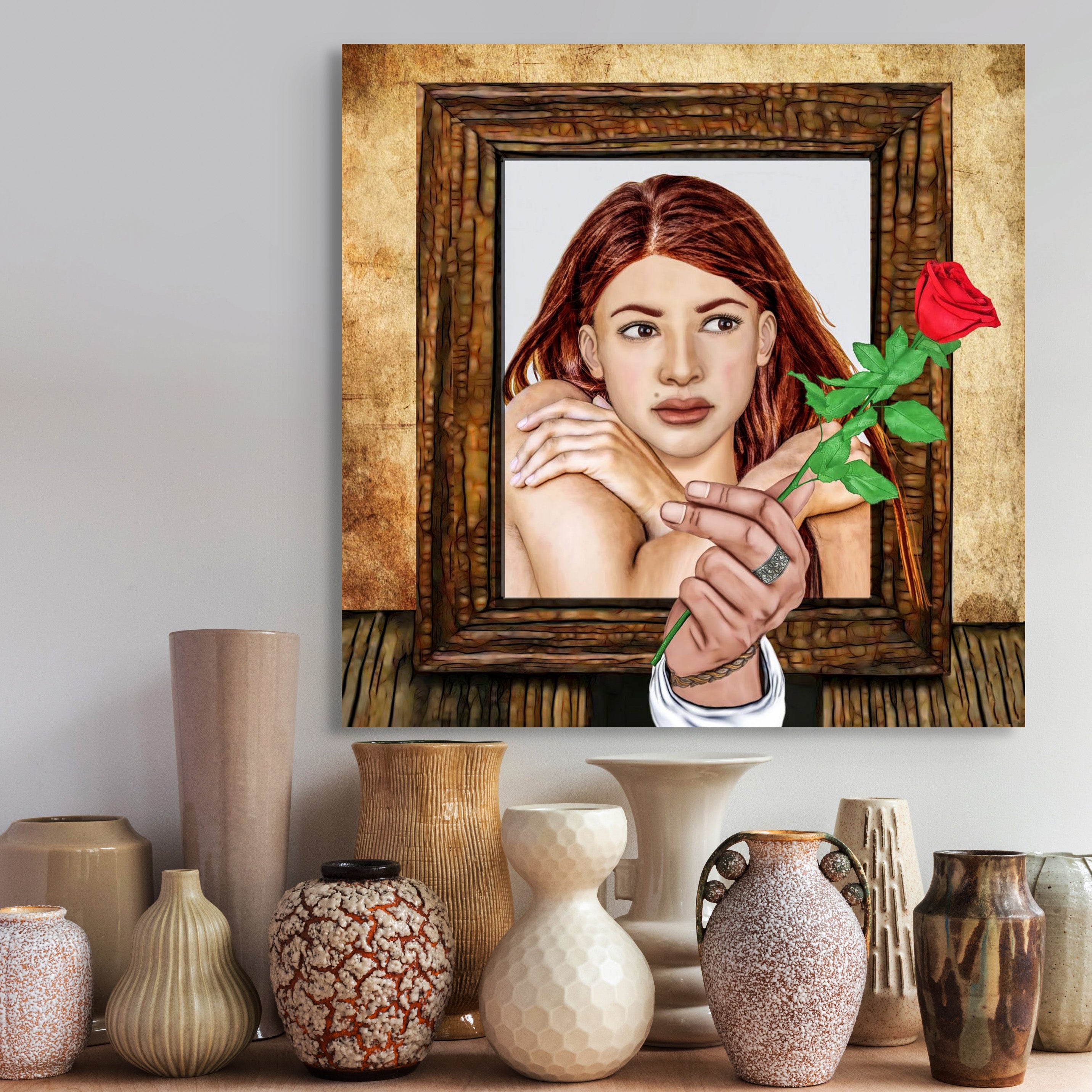 Red Rose - Canvas Art