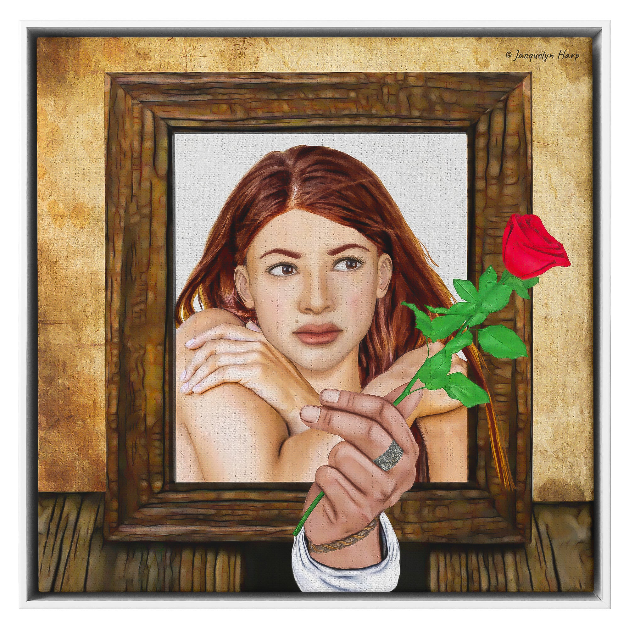 Red Rose - Framed Art
