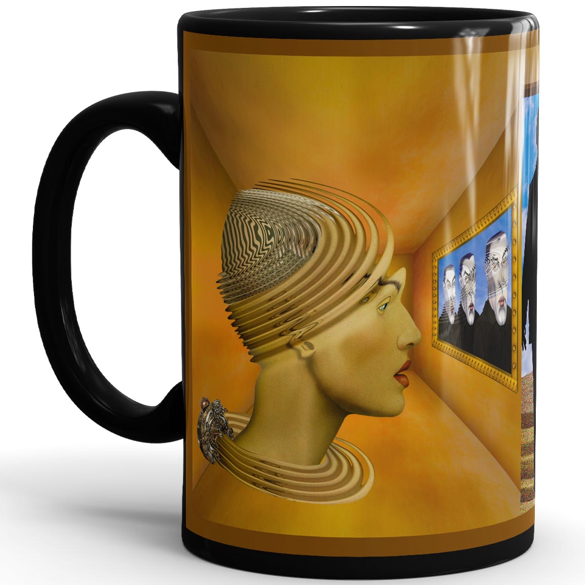 Scenes From The Future No. 2 -15oz Black Mug