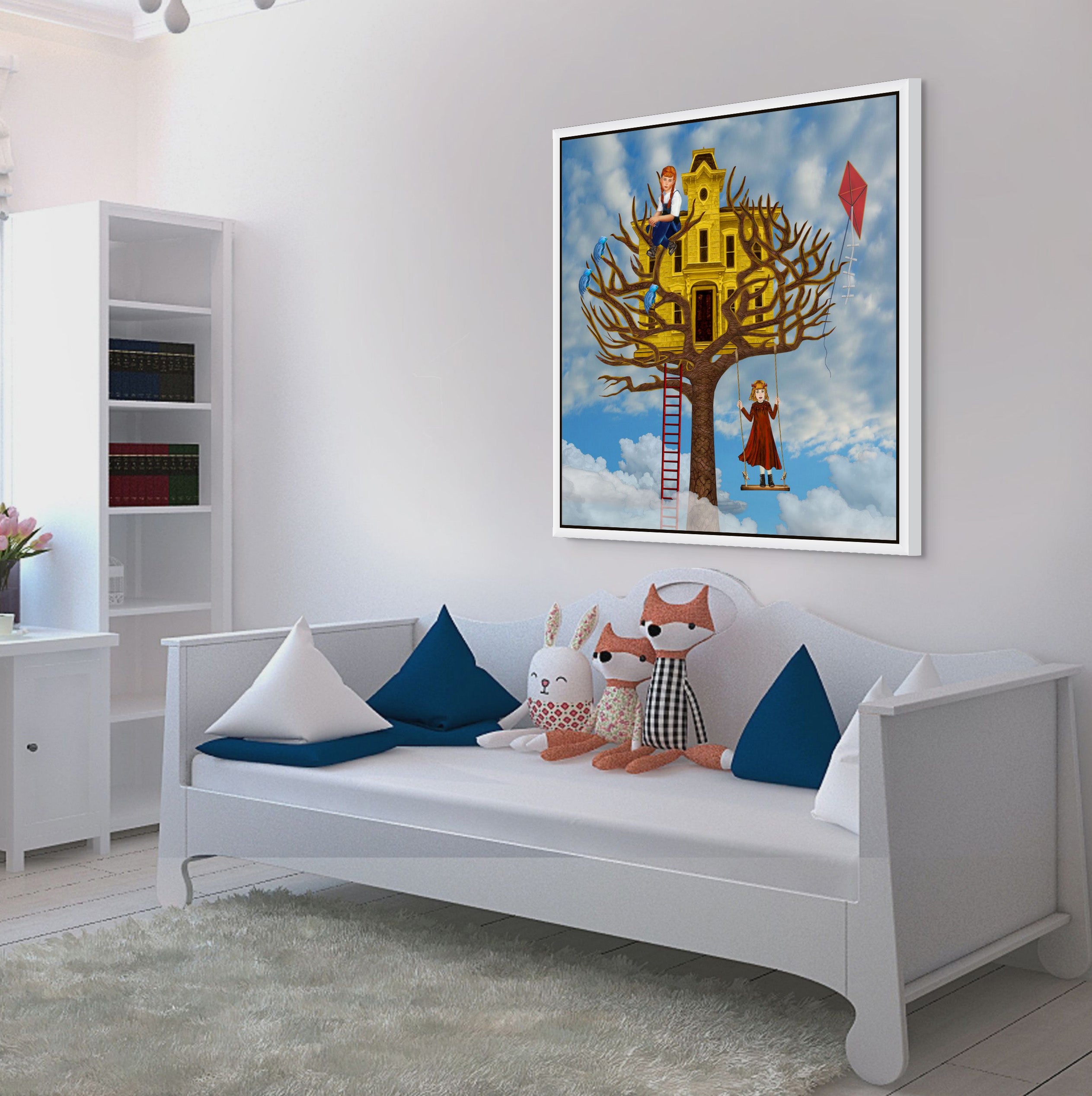 Sky-High Tree House - Canvas Art