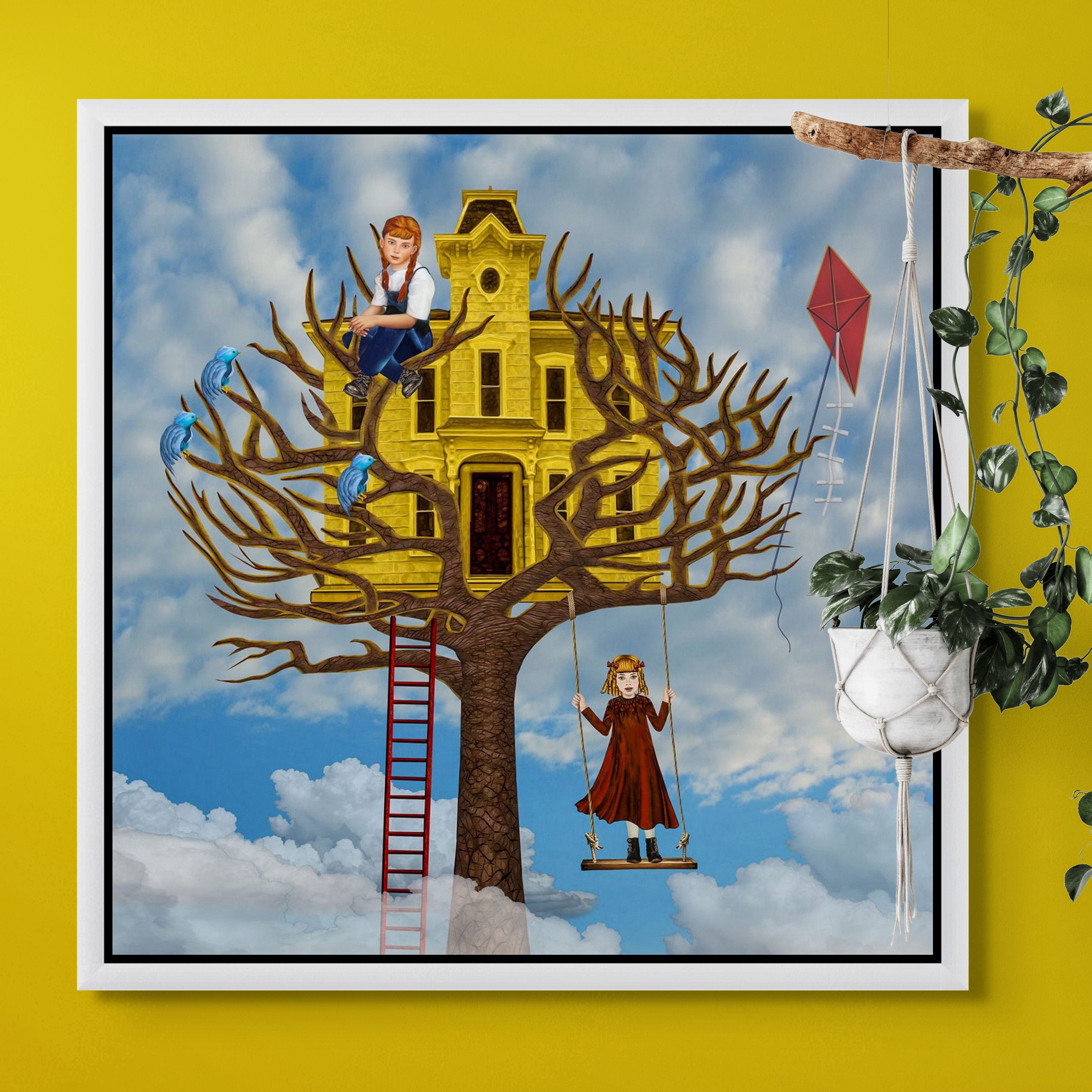 Sky-High Tree House - Canvas Art