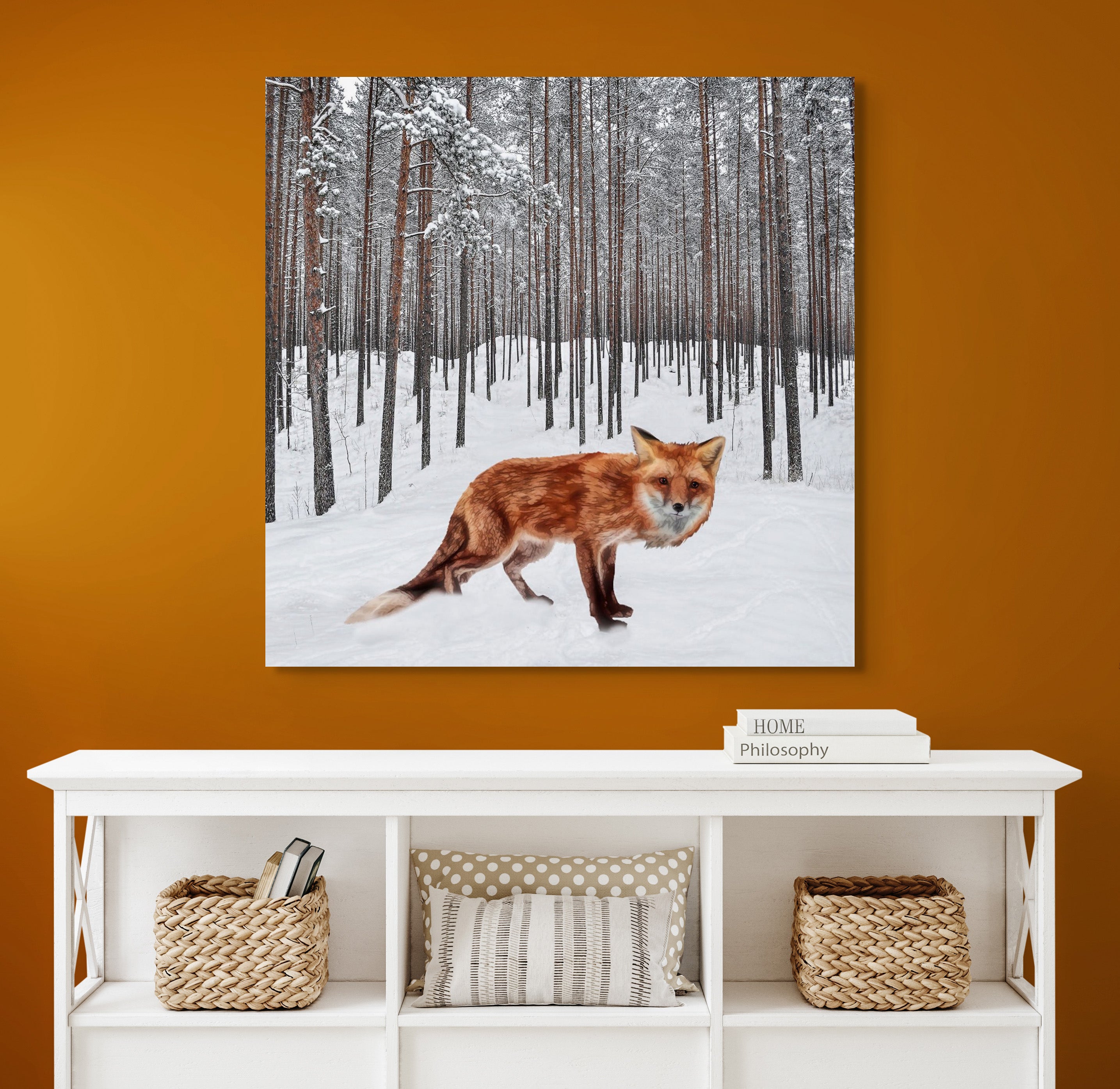 Snow Fox - Canvas Art