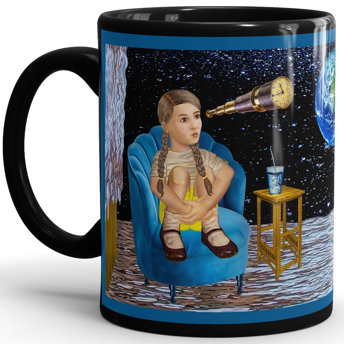 Somewhere Out There  - 11oz Black Mug